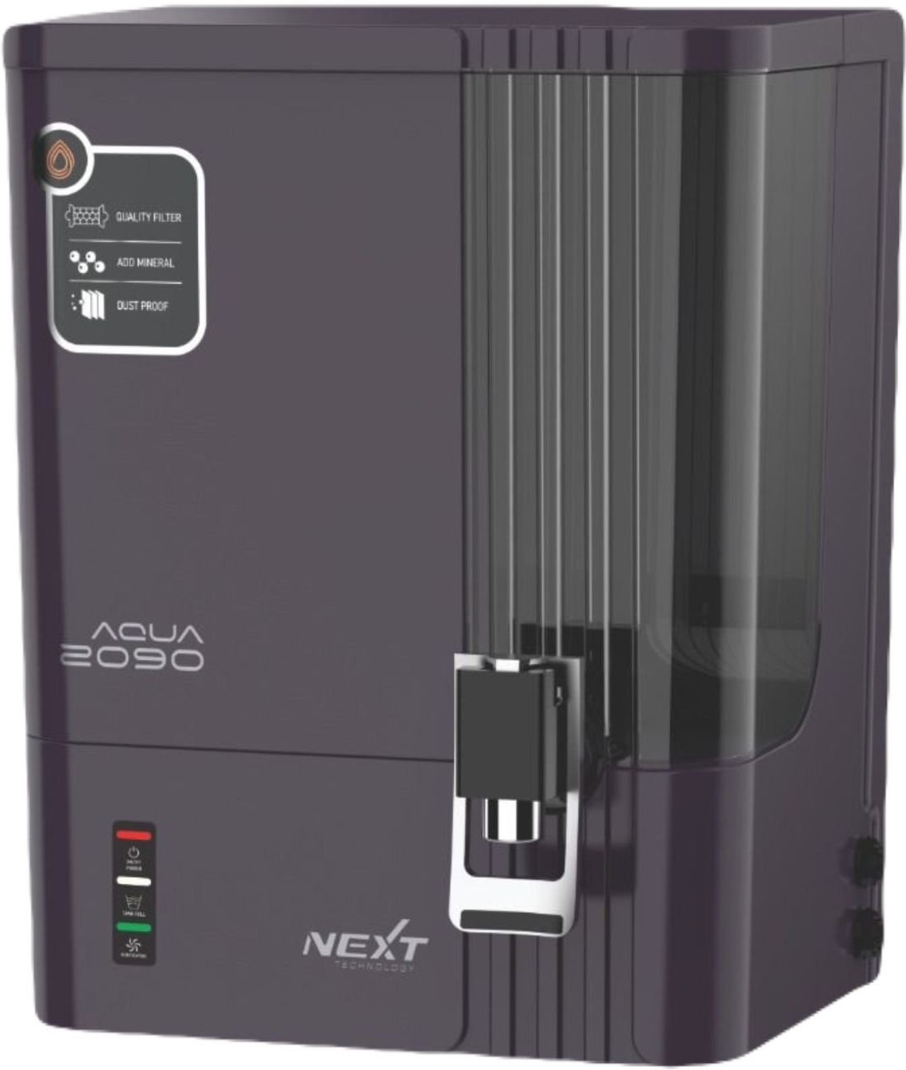 Image of b.h aqua water solutions B.H Aqua 2090 RO Water Purifier | Deep Purple | 7 Stages Nxt Gen Technology 10L 10 L RO + UV + UF + Copper + Alkaline + Minerals Water Purifier