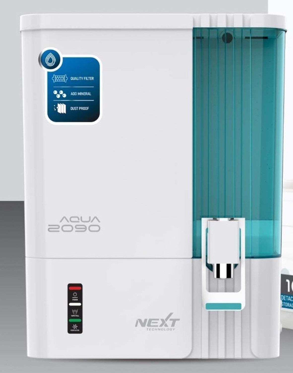 Image of Aquaspure AQUA 2090 10 L RO + UV + UF + Copper + Alkaline + TDS Control Water Purifier