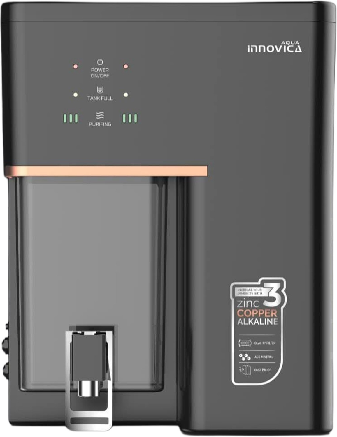 Image of Water Bravo Aqua Innovica RO Water purifier 10 L RO + UV + UF + Copper + Alkaline + Minerals Water Purifier