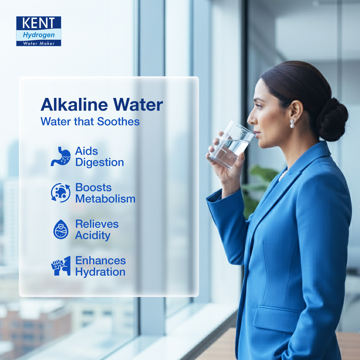 Image of KENT Nectar Water Ionizer|Make Pure Water Hydrogen Rich+Alkaline Water | 2 L Gravity Based Water Purifier