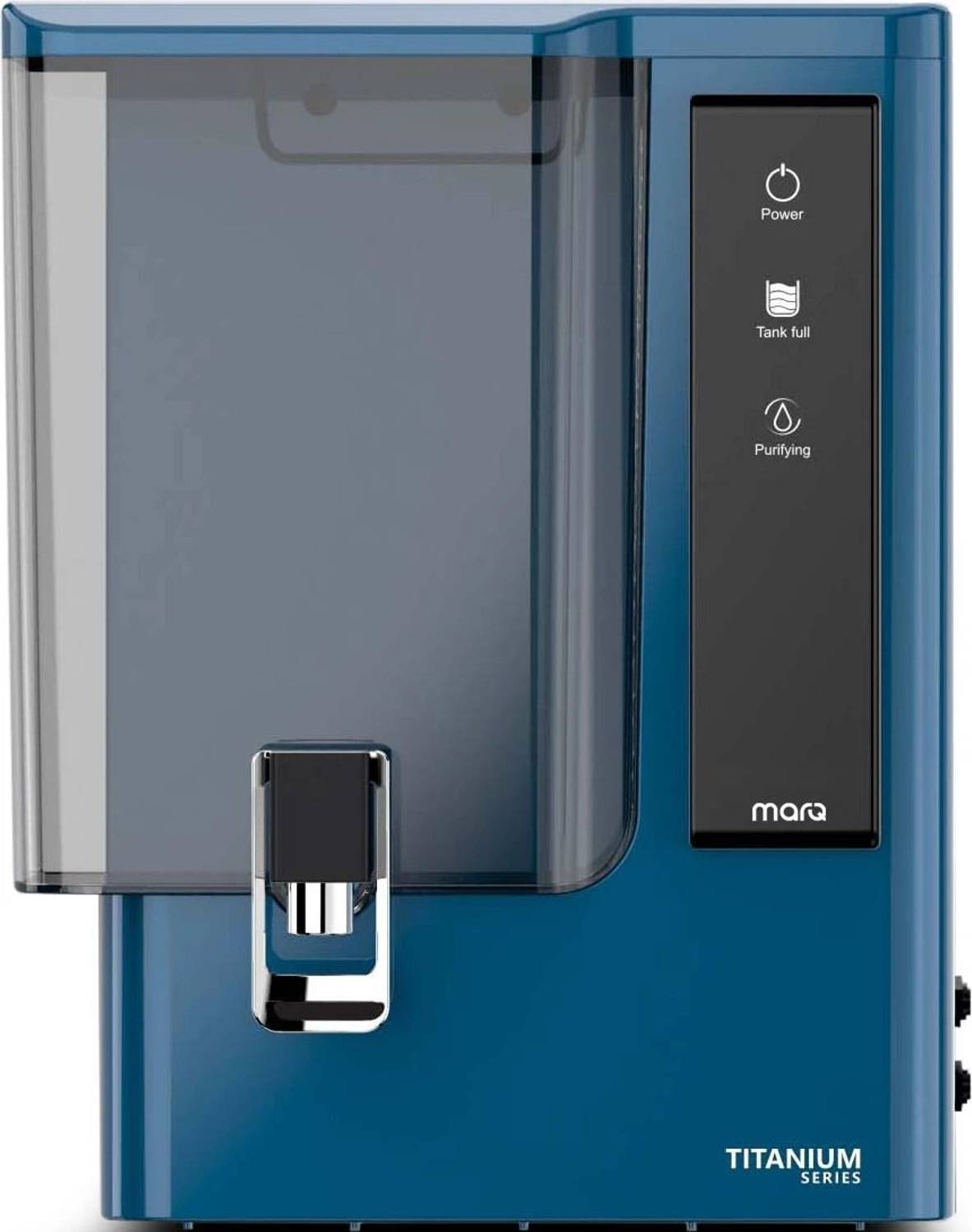 MarQ by Flipkart Titanium Special Blue India 1st BIS (IS 16240 :2023) CM/L8100159306 8 L RO + UV + UF + Copper + Alkaline + TDS Control Water Purifier