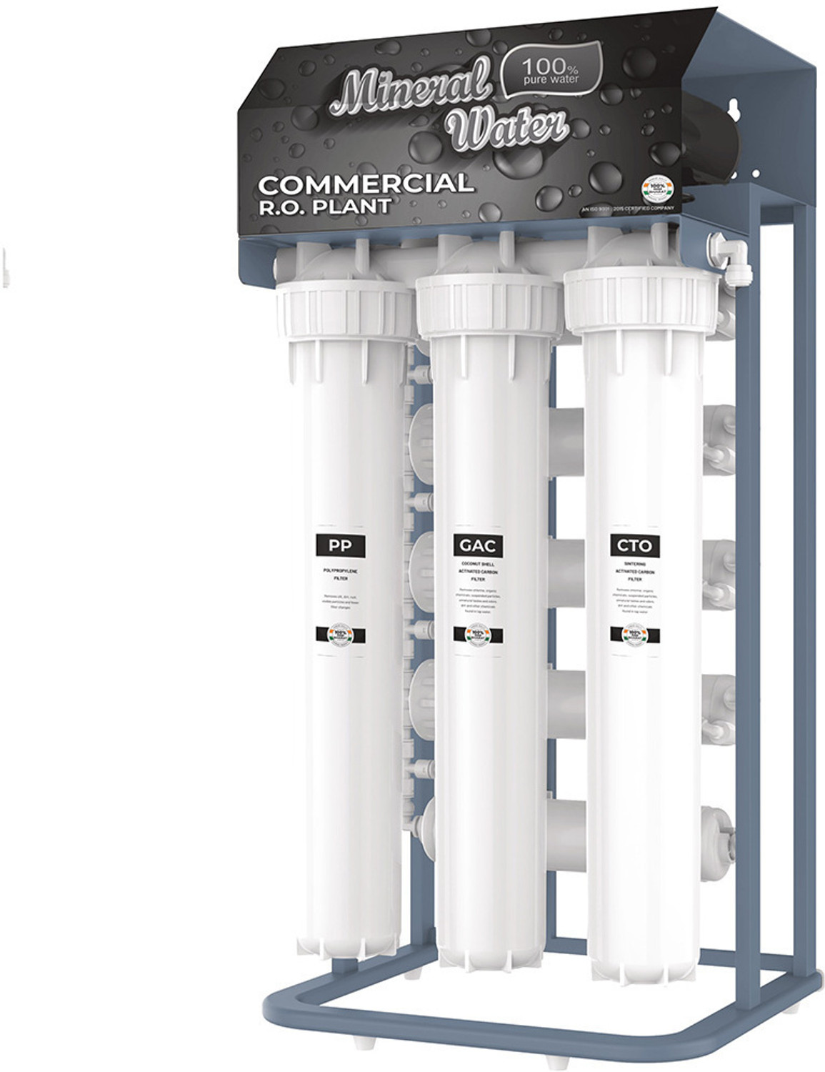 Image of AquaDpure 50 Lph Commercial Ro Water Purifier Filter Double Purification With Tds Adjuster 50 L RO + UV + UF + TDS Control Water Purifier (White)