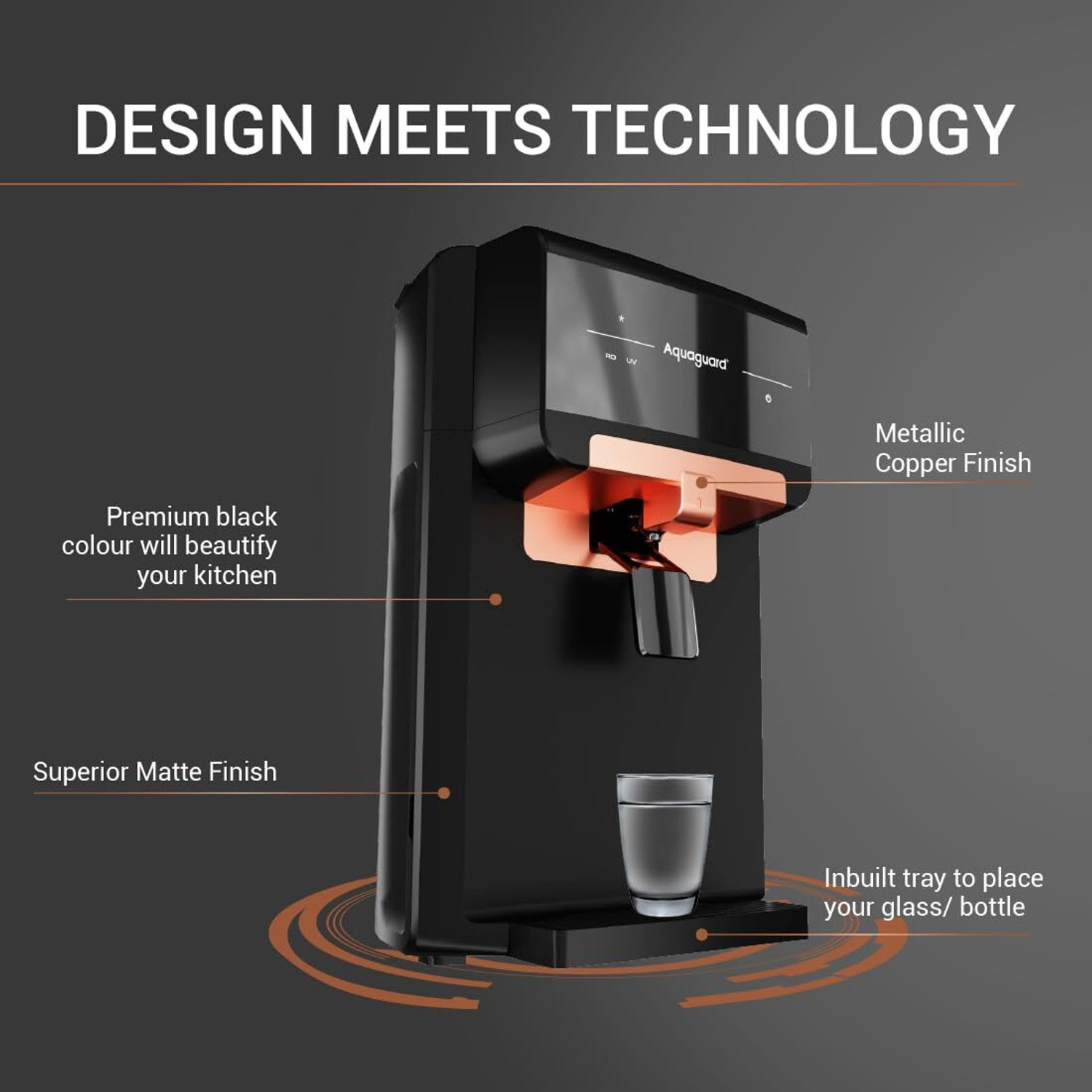 Image of Aquaguard Eden WS RO+UV+TA+SS Two Alk BT 6 L RO + UV Water Purifier