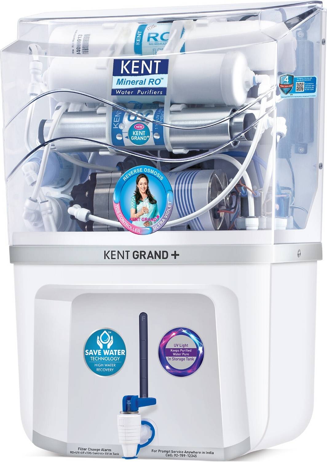 KENT Grand Plus New 9 L RO + UV + UF + TDS Control Water Purifier