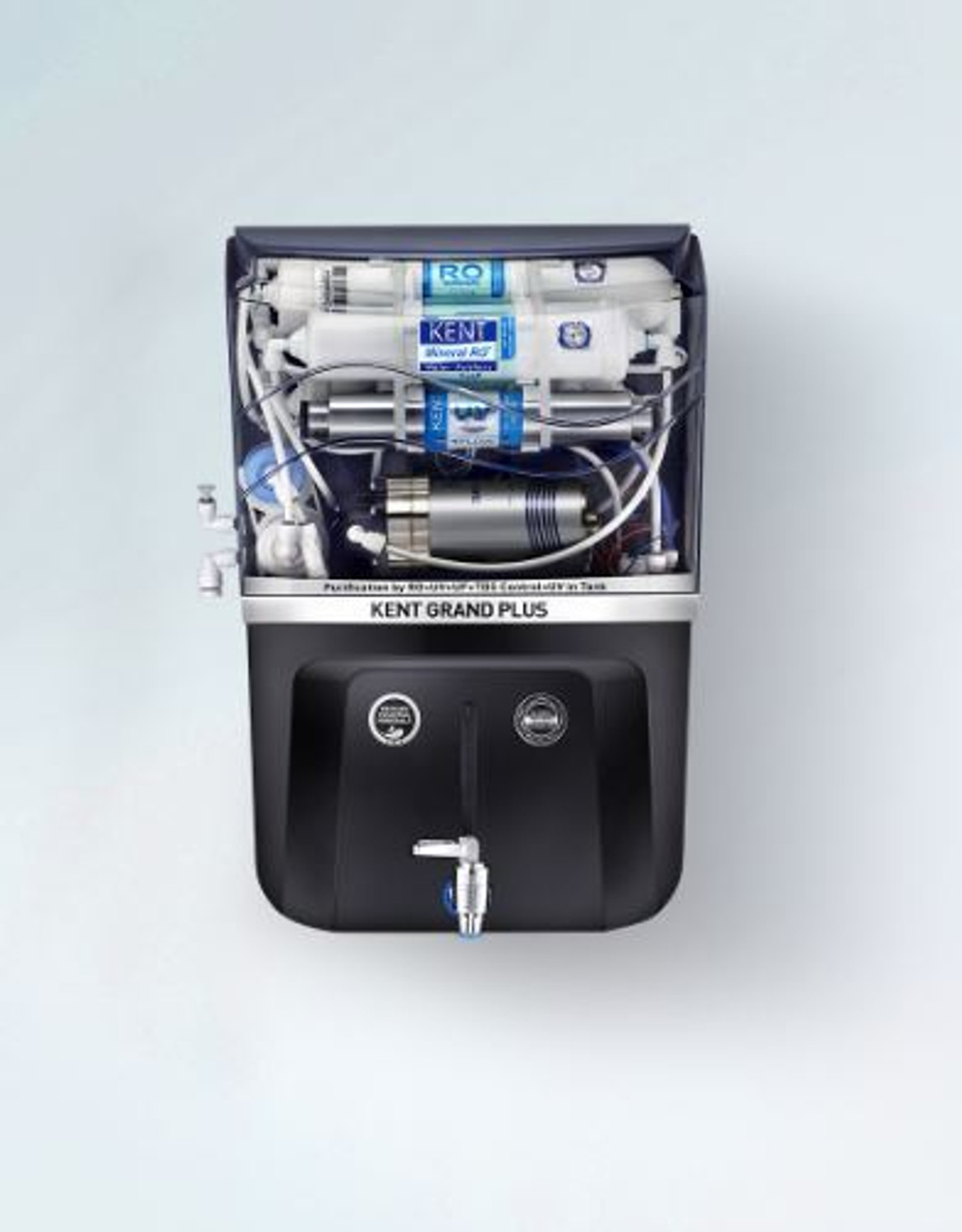 Image of KENT Grand Plus-Black RO Water Purifier 111099B 20 L RO + In-Tank UV + UF + TDS Control Water Purifier