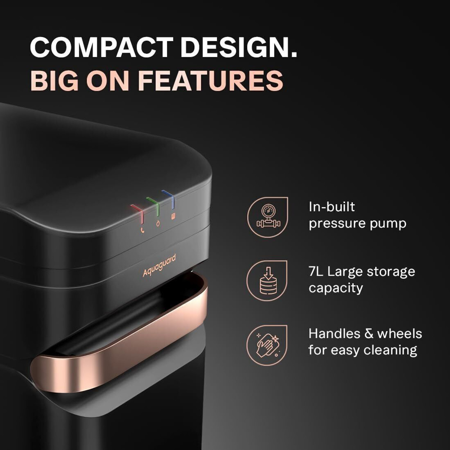 Image of Aquaguard Aspire Designo NXT UTC RO+UV 1X 6 L RO + UV + UF + Minerals + TDS Control Water Purifier