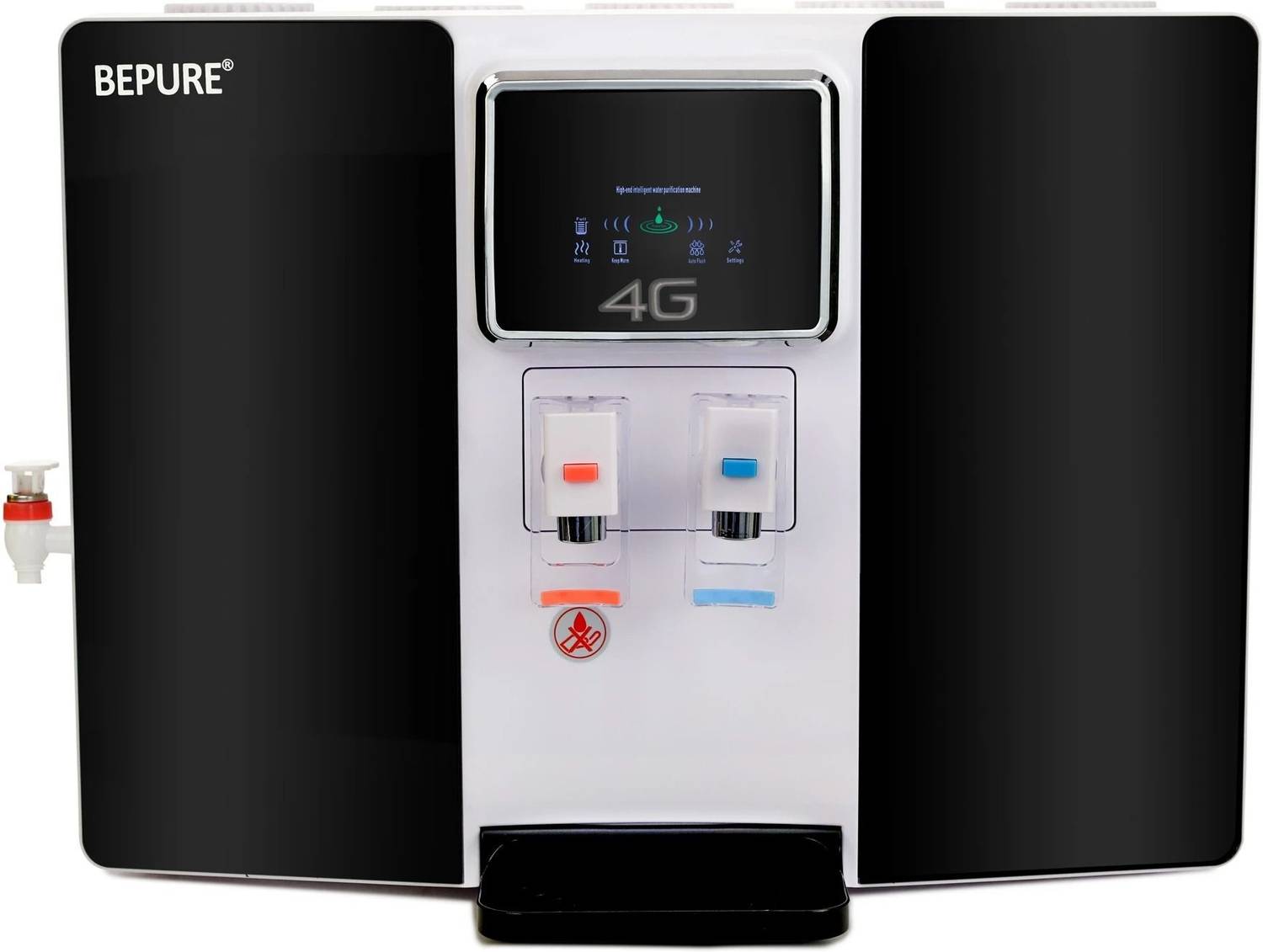 BePURE 4G pH Black Hot and Cold with Smart LED functions 9 L RO + UV + UF + Copper + Alkaline + TDS Control Water Purifier
