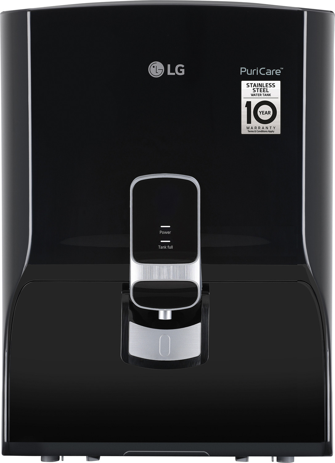 Image of LG WW141NF 8 L RO + Minerals Water Purifier Alkaline Balanced Water, Dual Protection Airtight stainless Steel Tank, Digital Sterilizing care, Wall Mount Installation, Multi Stage Filtration Process, Suitable for all - Bore well, Tanker, Municipality Water