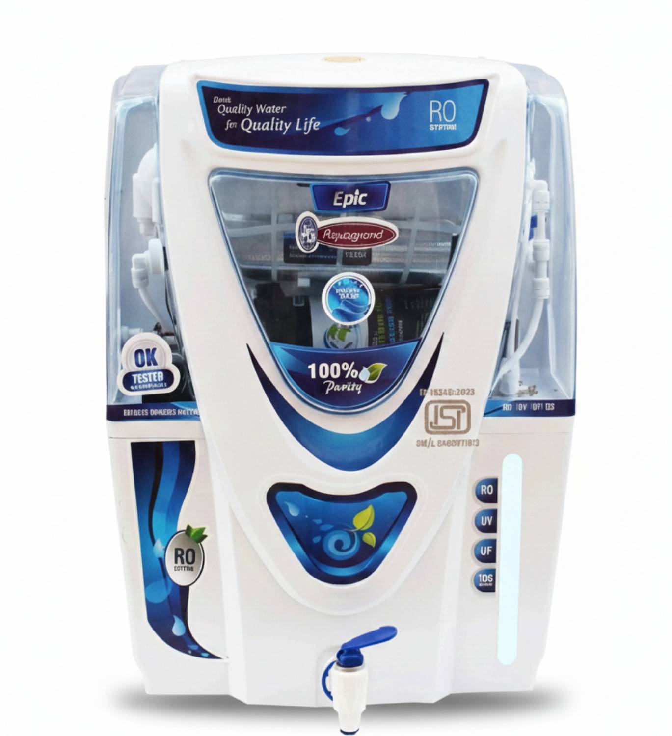 Aquagrand Epic purify Mineral 15 L RO + UV + UF + TDS Control Water Purifier