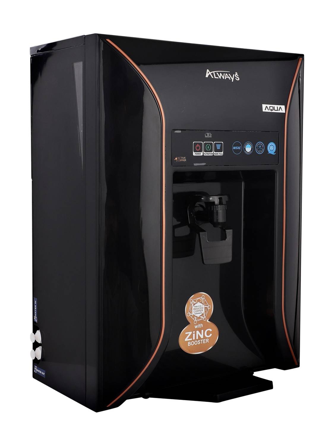Always Aqua with LED display & Pre filter 12 L RO + UV + UF + Copper + Alkaline + TDS Control Water Purifier