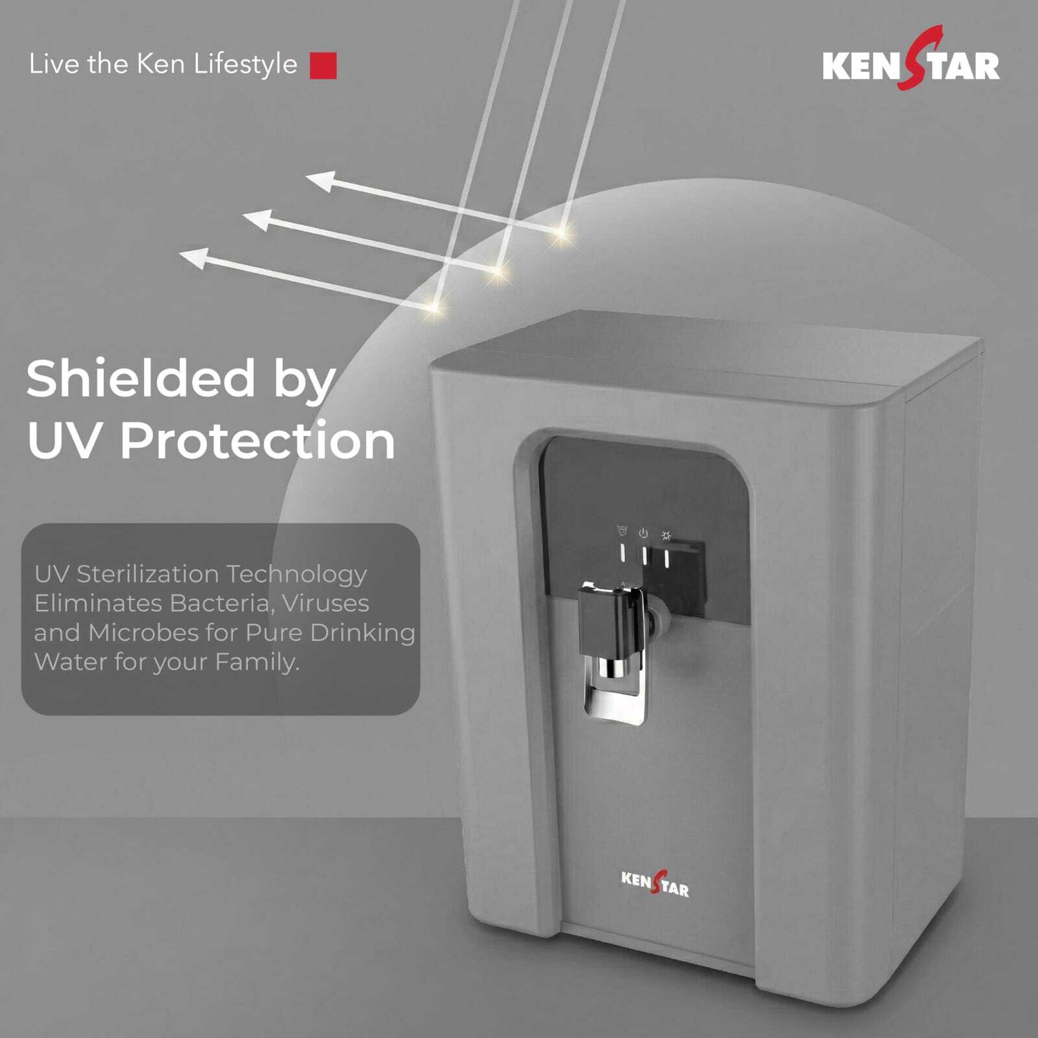 Image of Kenstar New Innopure 7 L RO + UV + UF + Copper + Alkaline + TDS Control Water Purifier