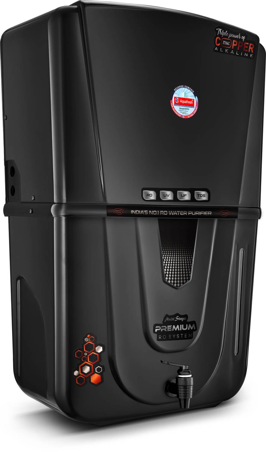 Aqua Fresh Crunch Black 18L Water Purifier - Image 2