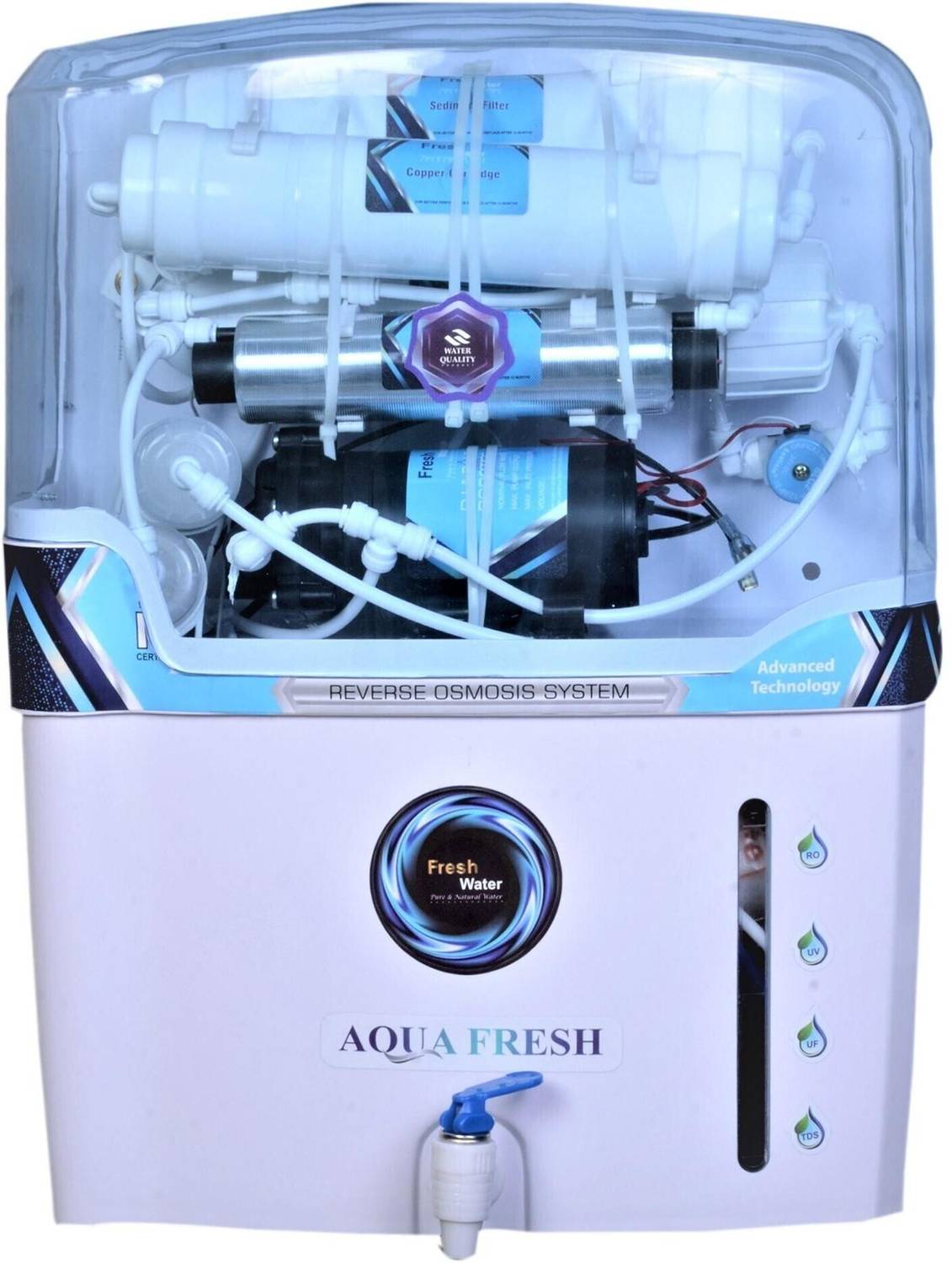 Aqua Fresh NYC MINERAL 15 L ro+uv+uf+tds+Mineral 15 L RO + UV + UF + TDS Control Water Purifier