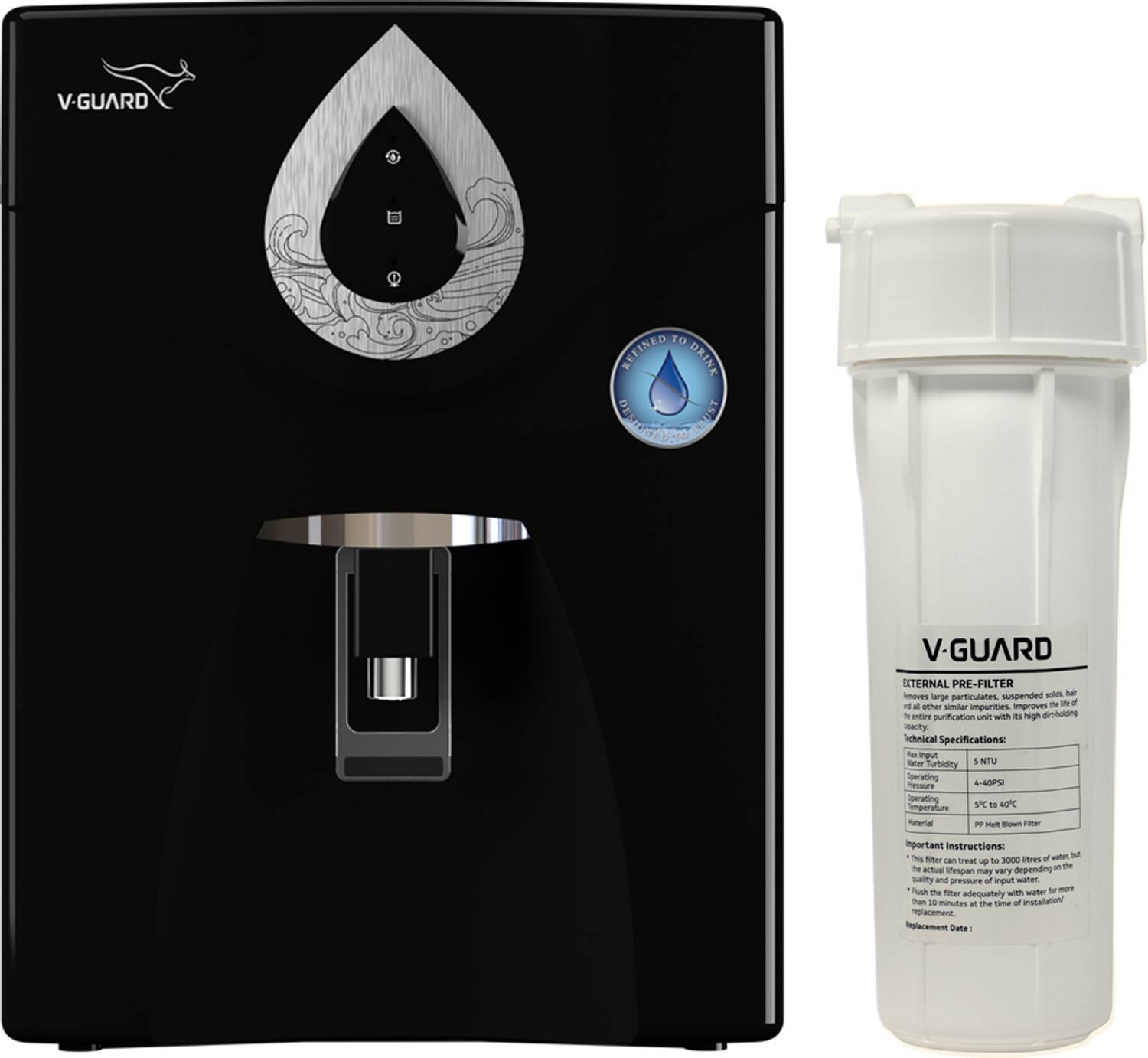 V-Guard Zenora RO+UF+MB 7 L RO + UF + MB Water Purifier