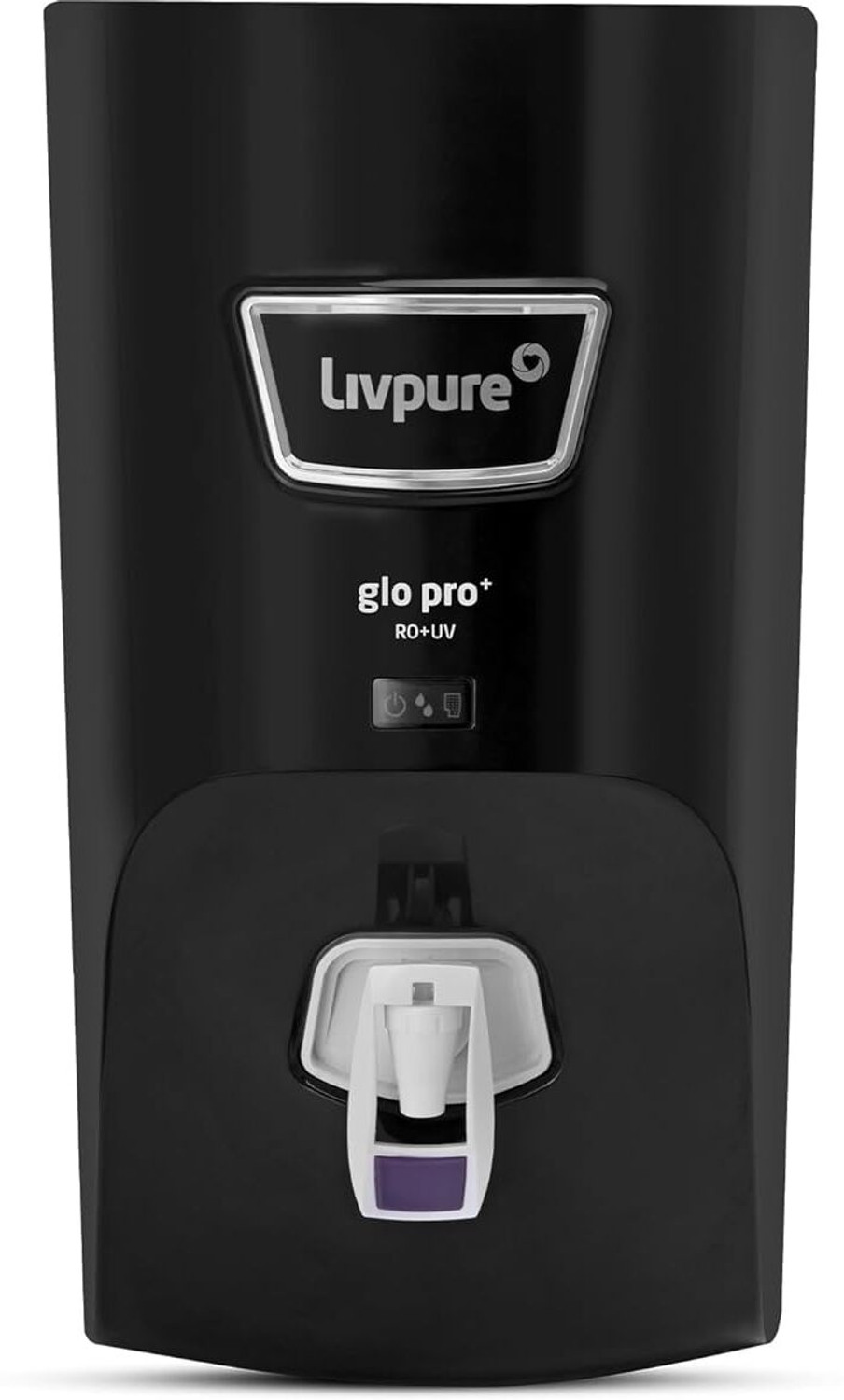 Image of LIVPURE LIV-GLO-Pro+BLACK 7 L RO + UV Water Purifier