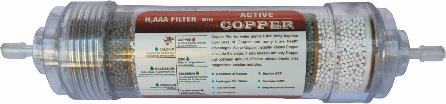 AquaDpure Antioxidant Alkaline Antibacterial Cartridge, Suitable for RO Water Purifiers Solid Filter Cartridge
