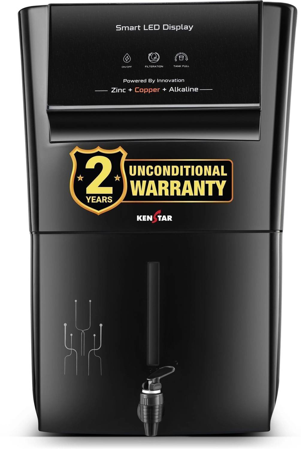 Kenstar Pureza 8L RO+UV+UF Copper Alkaline Water Purifier