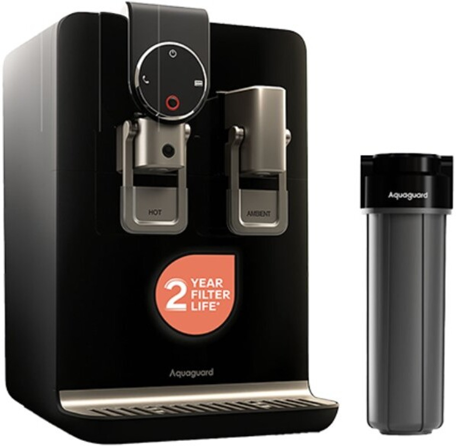 Image of Aquaguard Aspire Blaze ROUV CUALK 2X 6 L RO + UV + Alkaline + Copper Water Purifier | Dual Dispense with Instant Hot Water at 80�C & Ambient Water | Active Copper & Alkaline Boost | 2-Year Filter Life | Dual Stainless Steel Tanks | 12-Stage Purification | Suitable for All Water Sources
