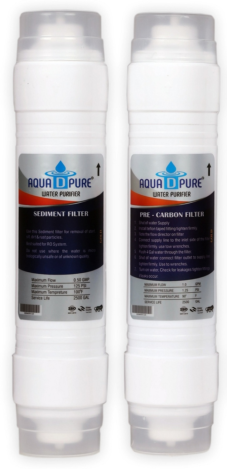Image of AquaDpure Complete RO Service Kit with Copper Alkaline Filter Cartridge 12 L RO + UV + UF + TDS Control Water Purifier