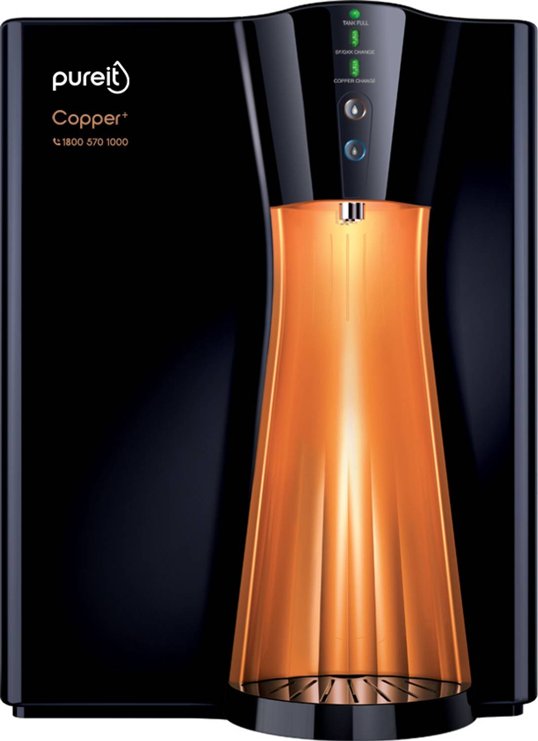 Pureit by HUL Copper+Mineral RO+UV+MF 8 L RO + UV Water Purifier with Copper Charge Technology
