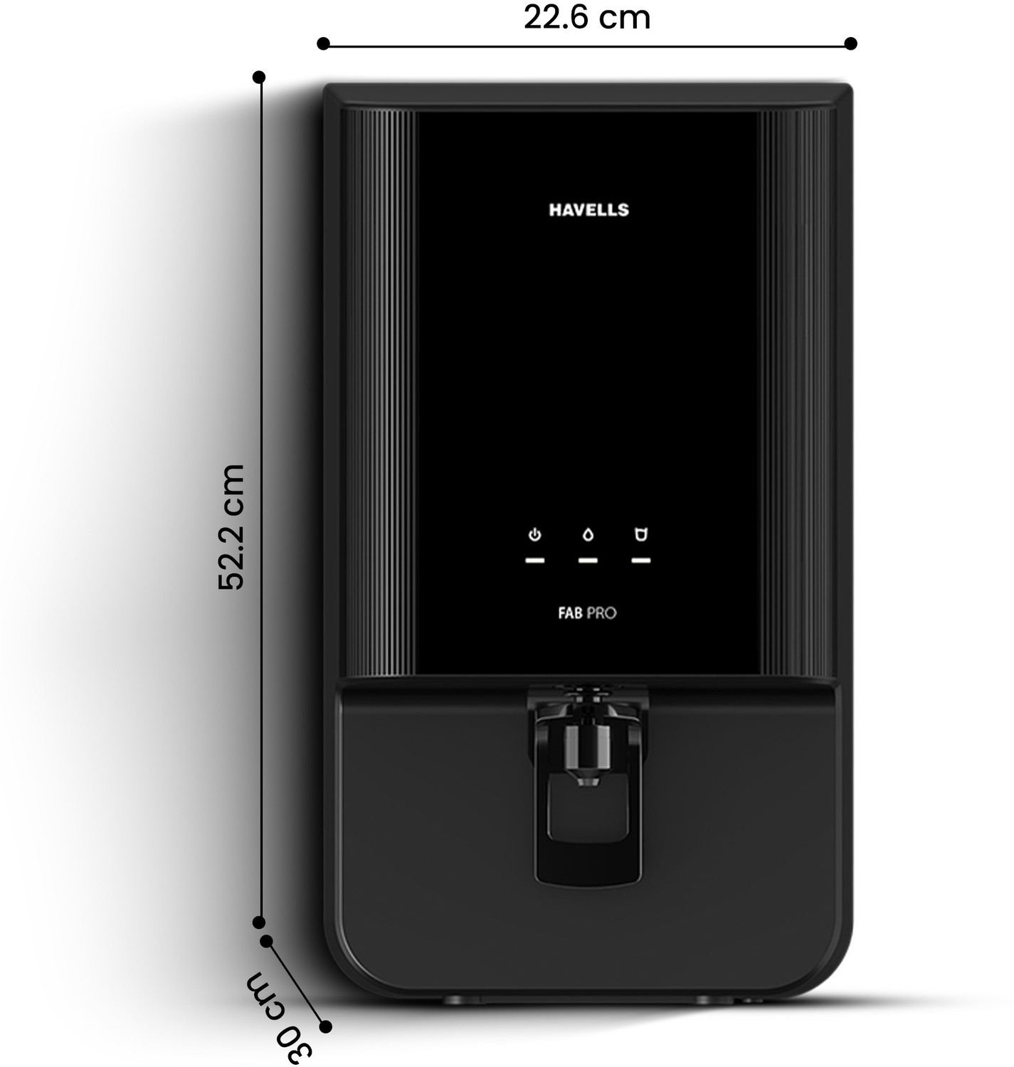 Image of HAVELLS Fab Pro 7 L RO + UV + Copper Water Purifier Suitable for Borewell, Tanker & Municipal Water, 1 Year Warranty | 2 Year Free Service (Filter Included) | Free TDS Meter | No AMC for 2 Years