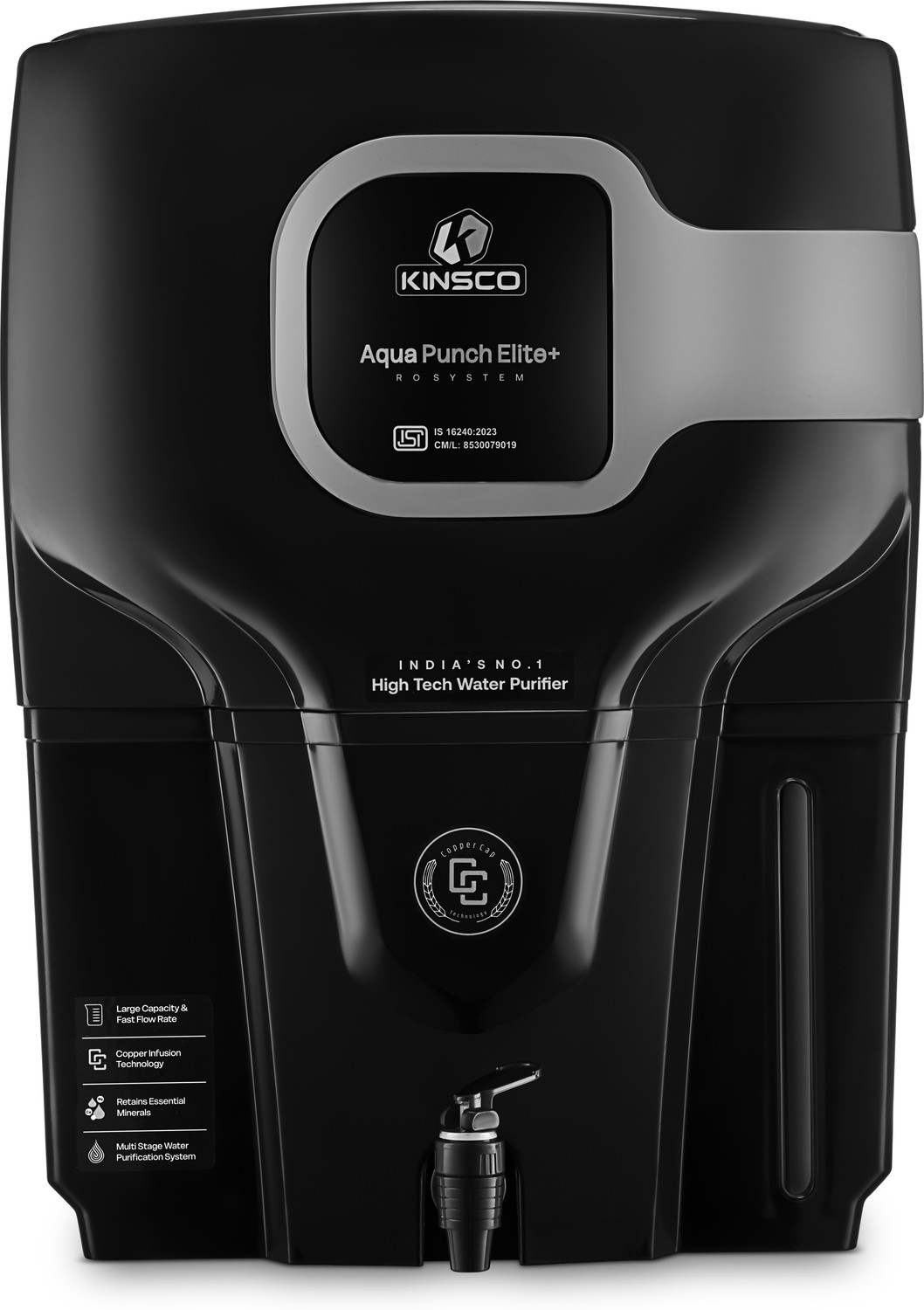 Image of Kinsco Aqua Punch Elite+ 15 L RO + UV + UF + Copper + TDS Control Water Purifier