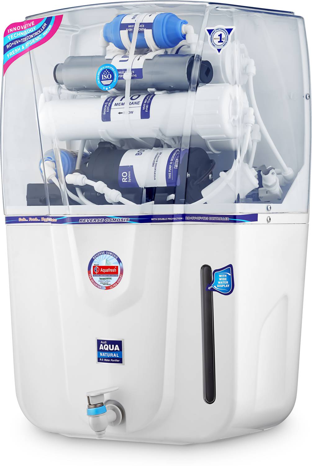 Aqua Fresh Immense Audy 18 L RO + UV + UF + Minerals + TDS Control Water Purifier 5