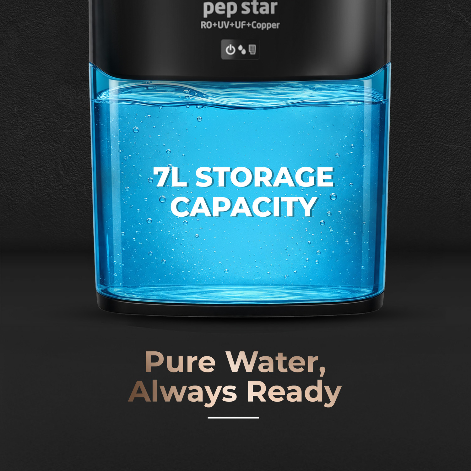 Image of LIVPURE LIV-PEP-STAR-COPPER 7 L RO + UV + UF + Copper + Minerals Water Purifier