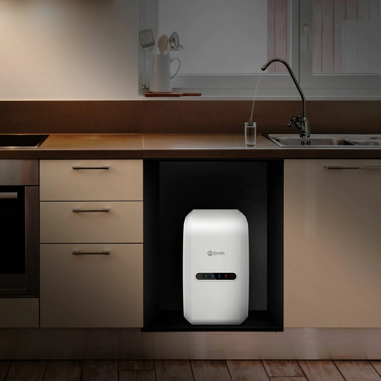 Image of AO Smith Z2 Pro 6 L RO + UV + UF Purifier | 7-Stages Purification | Under the Sink 6 L RO + UV + UF + Copper + Minerals Water Purifier