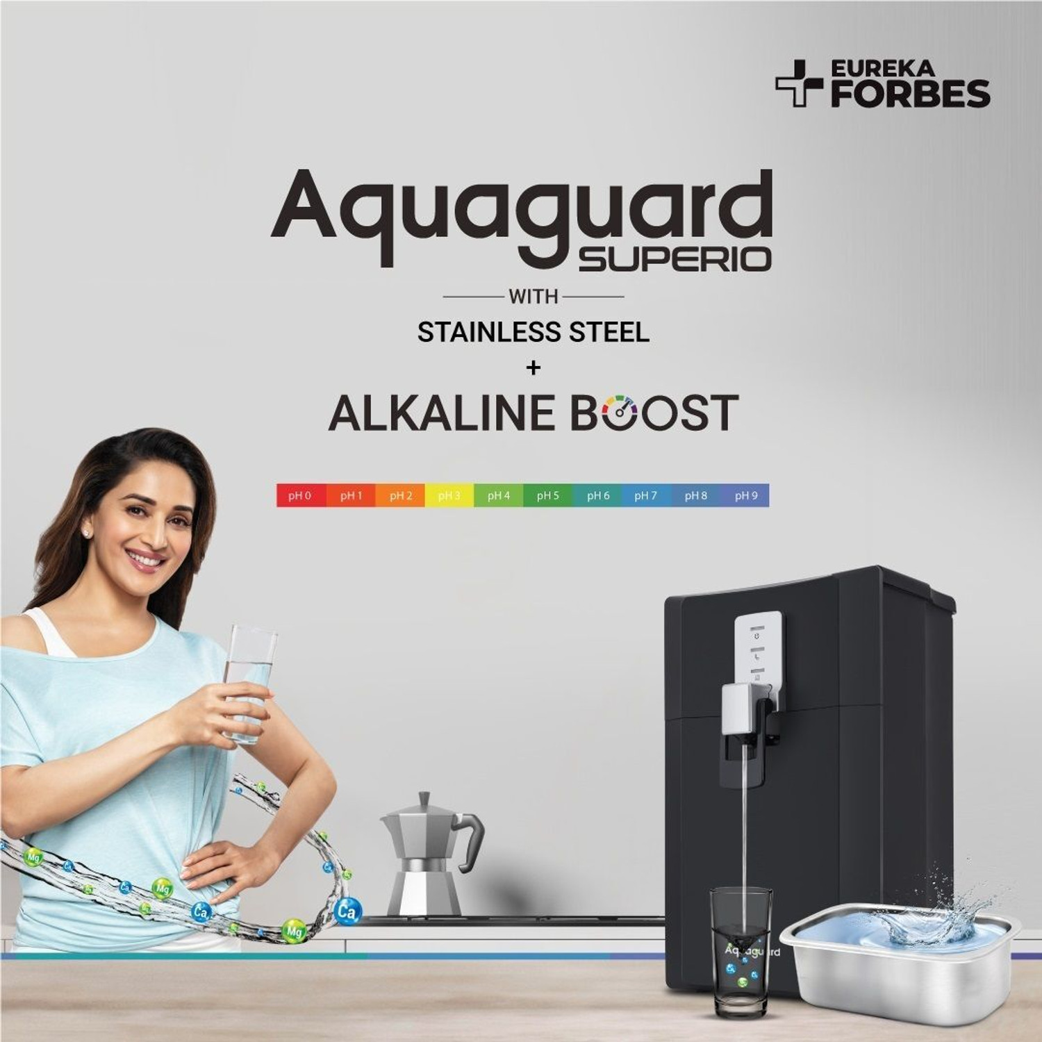 Image of Aquaguard Superio RO+UV+MTDS+ALKALINE+SS 5 L RO + UV + MTDS + SS Water Purifier