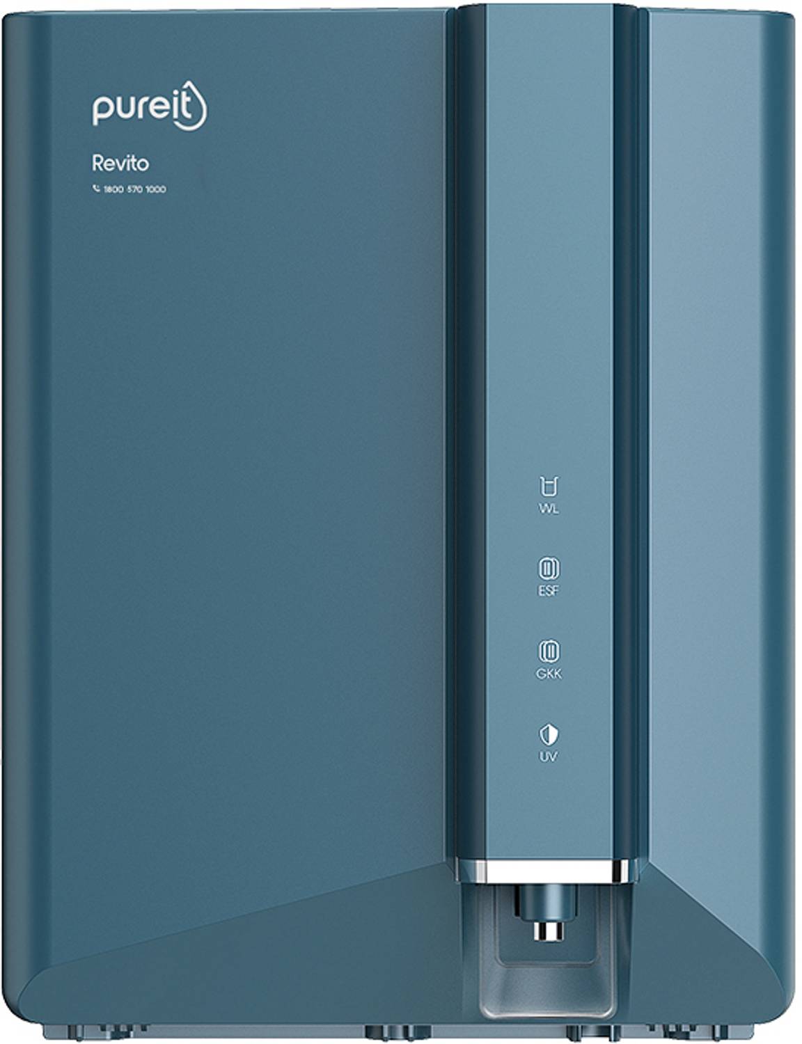 Pureit Revito 7 L RO + In-tank UV + Minerals Water Purifier | 7 Stage Purification| Upto 70% Water Saving | Suitable for Borewell, Tanker & Municipal Water | DURAViva�Filtration Technology