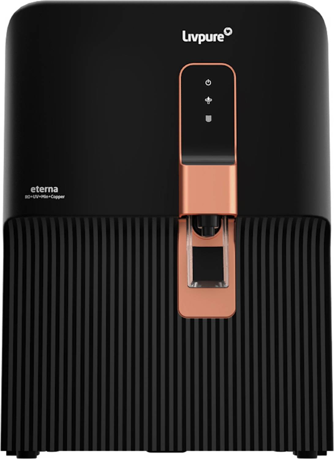 LIVPURE Eterna 7 L RO + UV + Copper Water Purifier |2 Years Free Service (Filters Included) | 8 Stage Water Purifier | Suitable for Borewell/Tanker/Municipal Water|