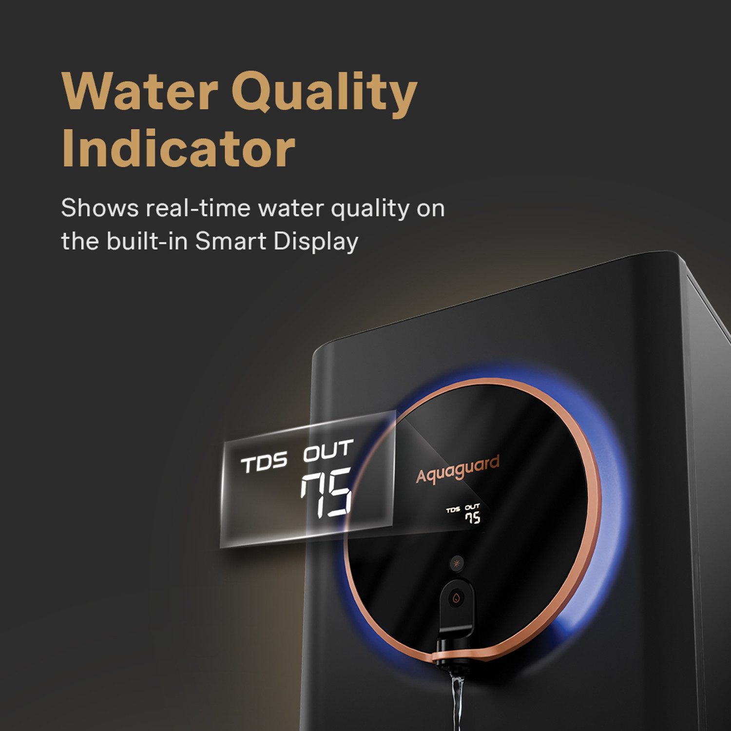 Image of Aquaguard Aspire Glow ROUV CUALK 2X 5 L RO + UV + Alkaline + Copper Water Purifier | Zero Cost Service for 2 Years | Intelligent Halo Lights & TDS Display | No AMC Required | Zero Hidden Costs | Zero Filters Costs | Zero Service Costs| Zero Spares Costs|5th Gen UV LED | 12-Stage Purification