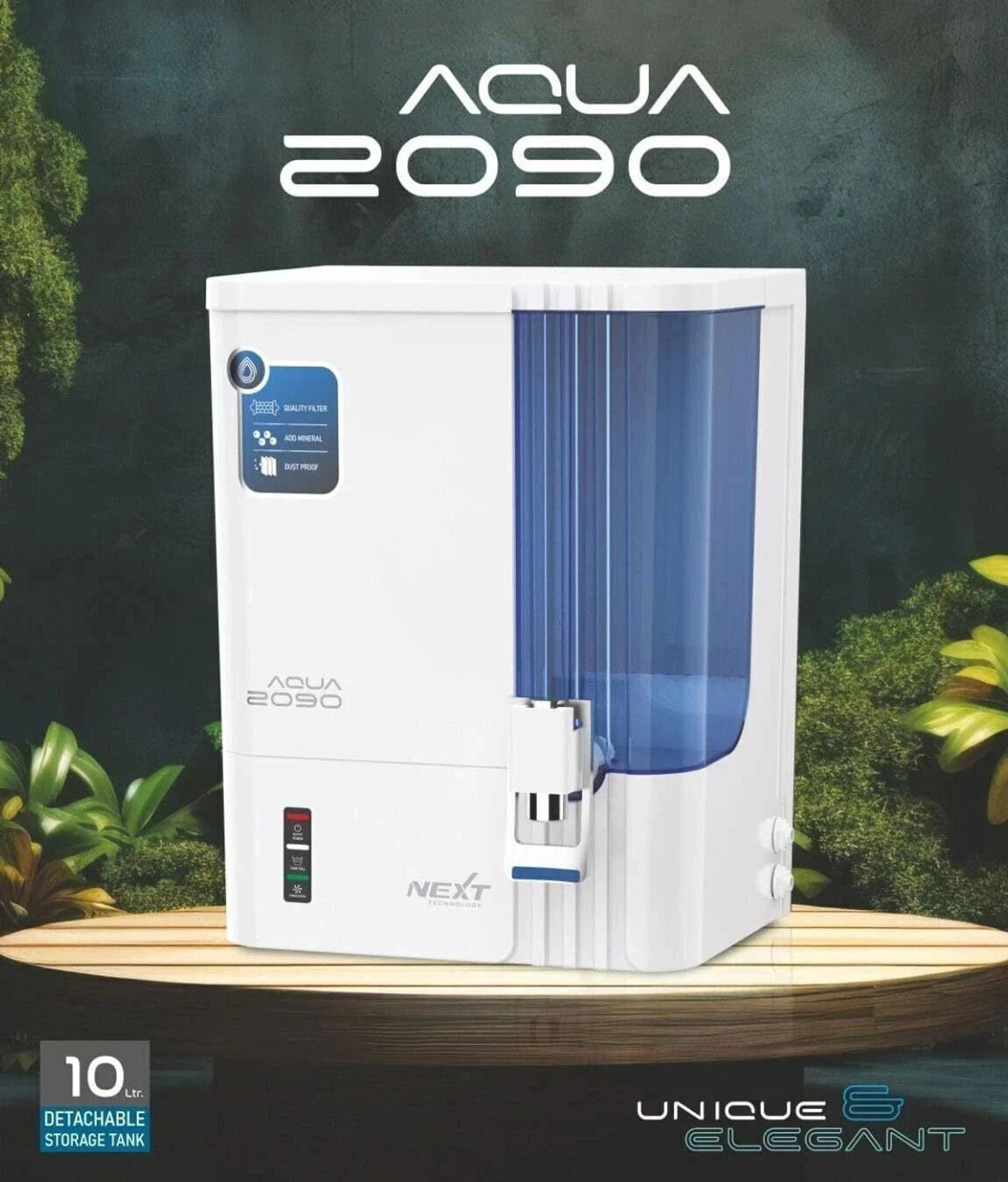 Image of Aquagrand AQUA2090 Model SMART LED Display Premium Water Purifier For Home and office 10 L RO + UV + UF + TDS Control Water Purifier
