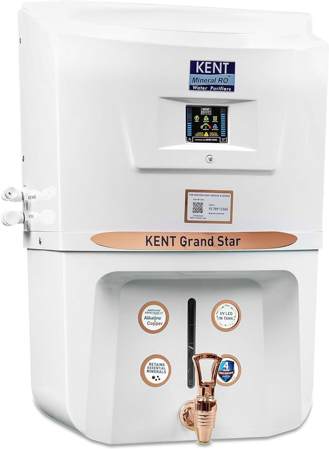 Image of KENT GRAND STAR 9 L RO + In-Tank UV + UF + Copper + Alkaline + Minerals + TDS Control Water Purifier