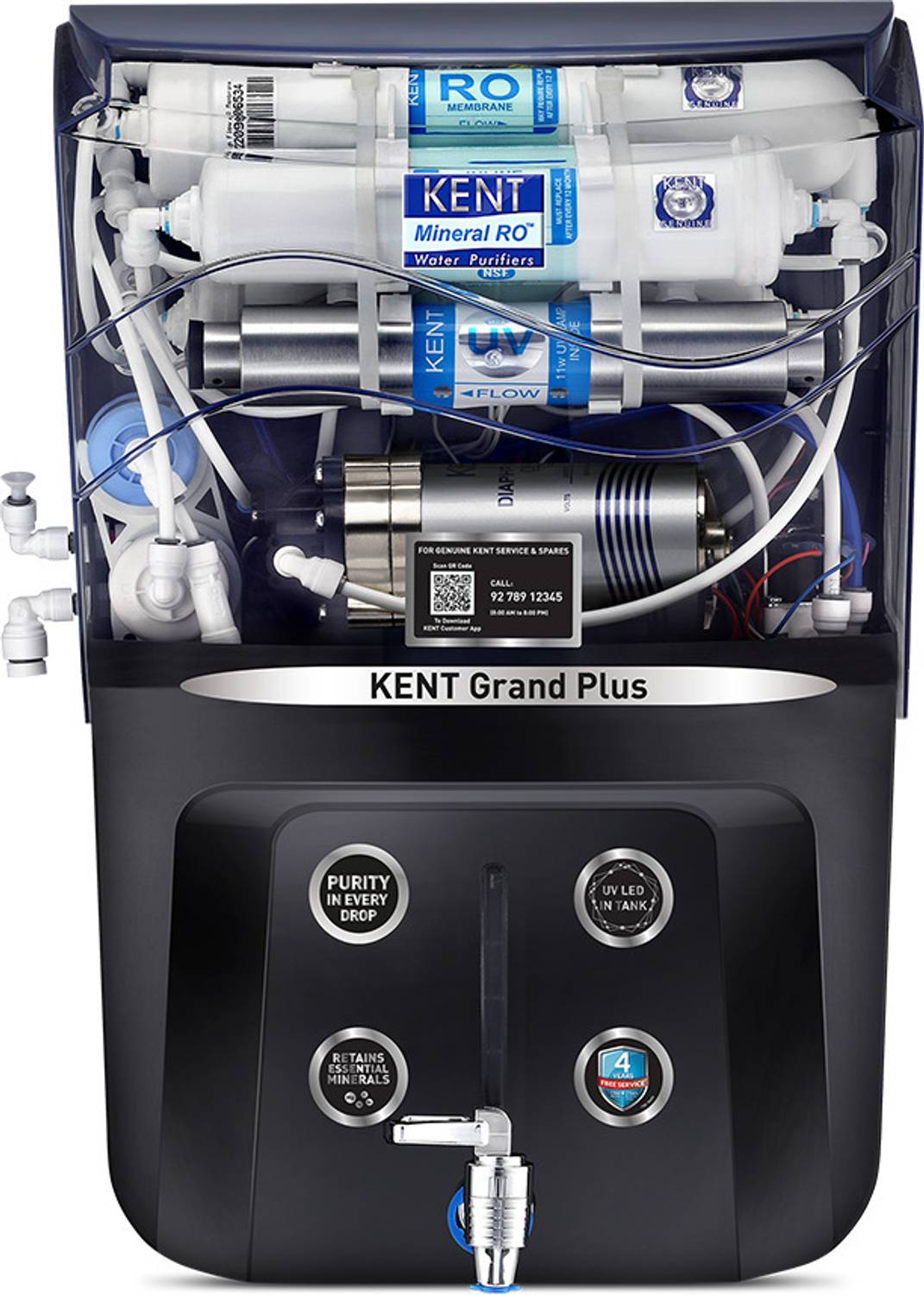 KENT Grand Plus 9 L RO + In-Tank UV + UF + TDS Control Water Puri