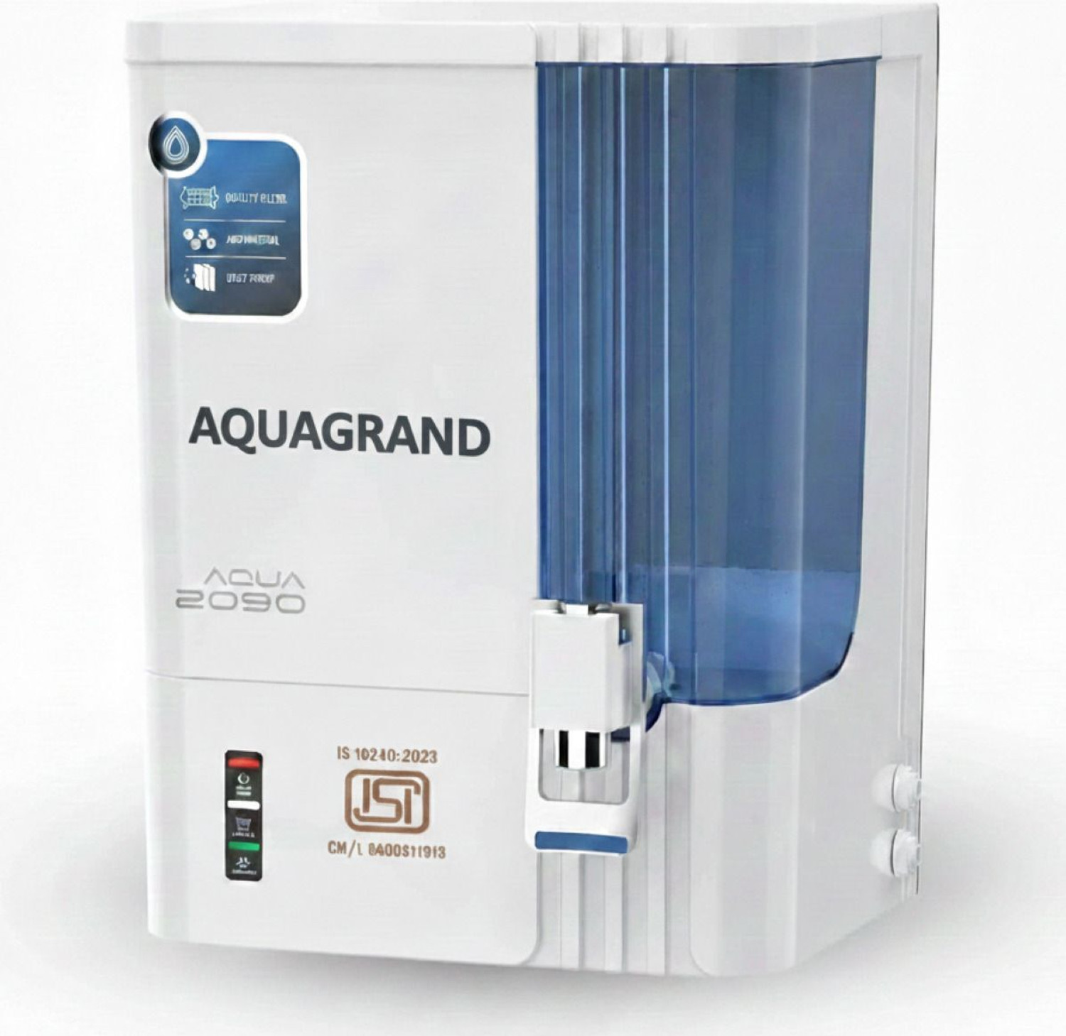 Image of Aquagrand AQUA2090 Model SMART LED Display Premium Water Purifier For Home and office 10 L RO + UV + UF + TDS Control Water Purifier