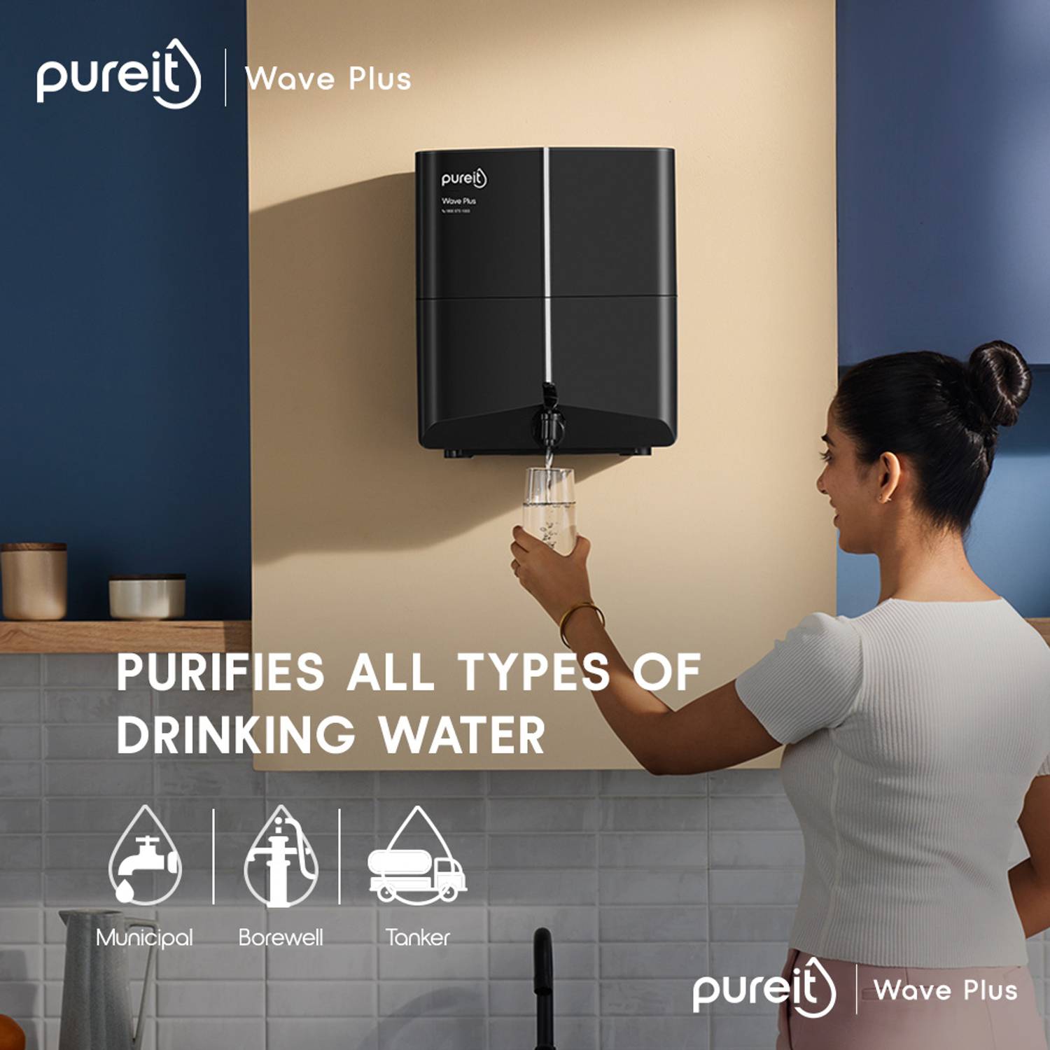 Pureit Wave Plus 7L RO + UV + Minerals Water Purifier - Image 5
