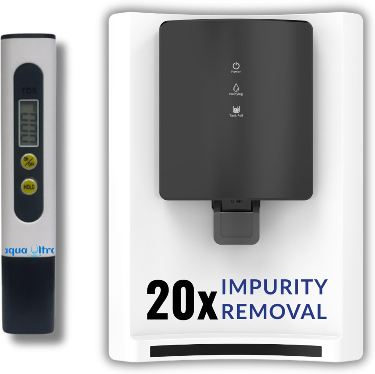 Image of Aquaultra CANIX With TDS Meter (20x Impurity Removal vs Local Purifiers) 9 L RO + UV + Alkaline + Minerals Water Purifier