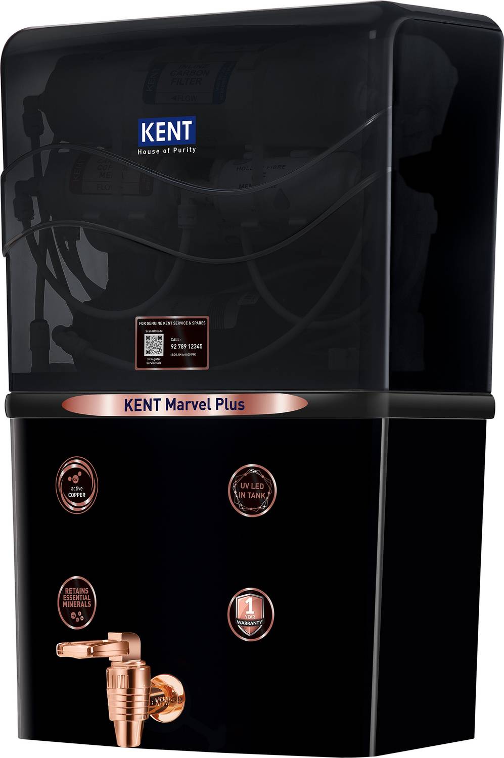 KENT Marvel Plus 8L RO + UV + UF + Copper Water Purifier - Image 1