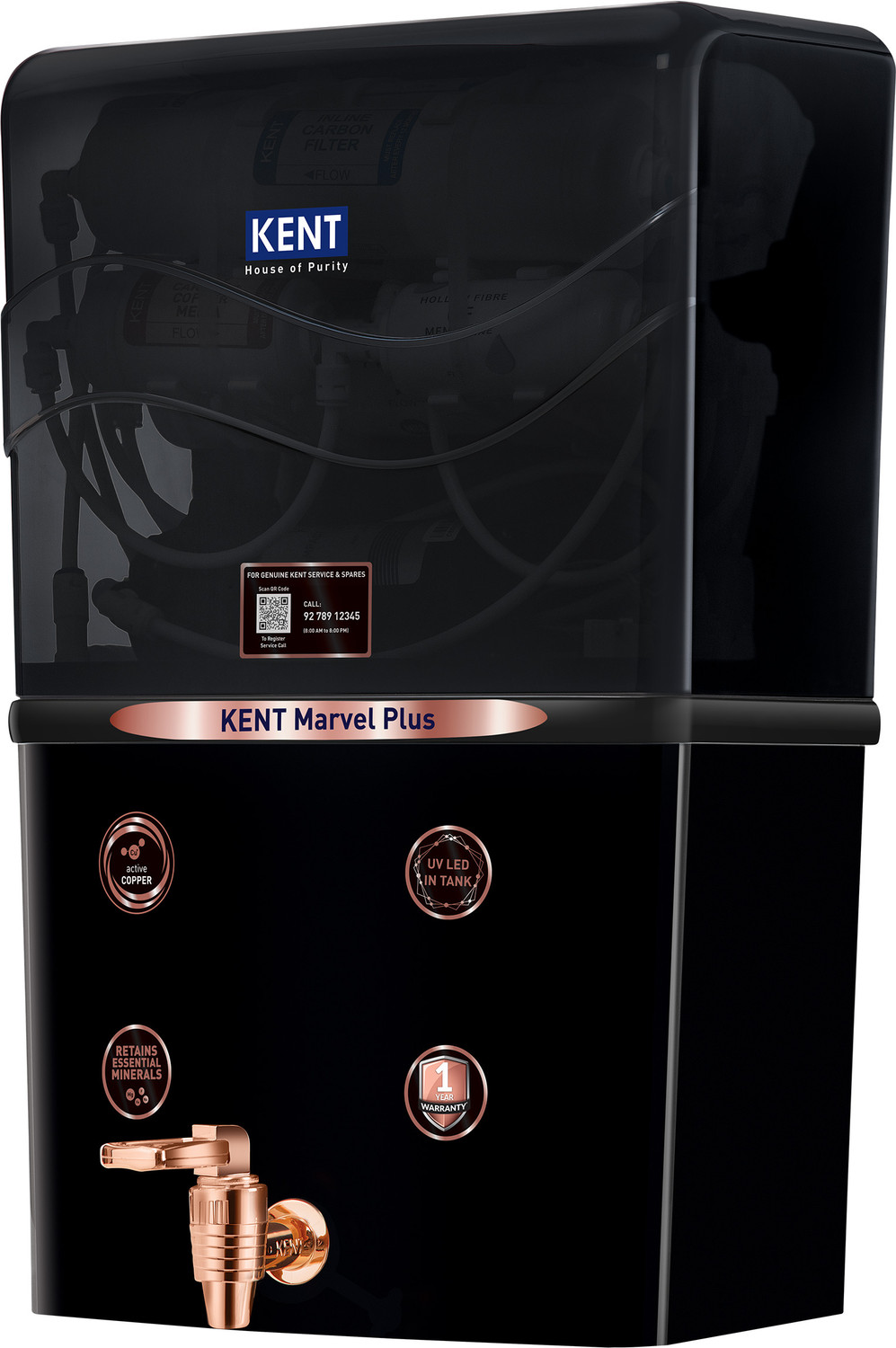 Image of KENT Marvel Plus 8 L RO + UV + UF Water Purifier