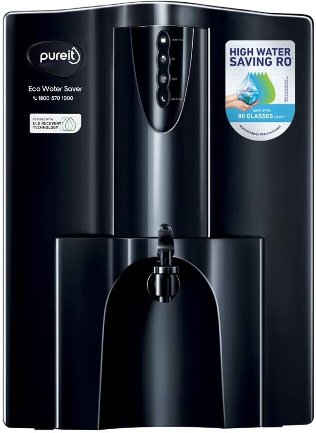 Pureit Eco Water Saver 10 L RO + UV + Minerals Water Purifier | 7-Stage Purification | Up to 60% Water Savings | Suitable for Borewell, Tanker & Municipal Supply |�