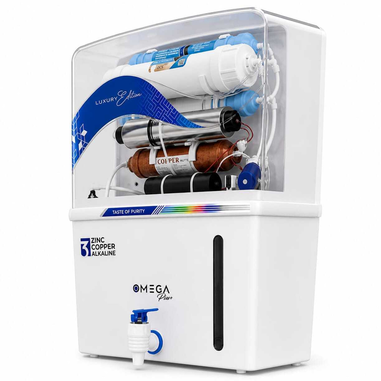Image of Aqua Glare Omega UV Purifier With 12 L UV + UF + Copper Water Purifier