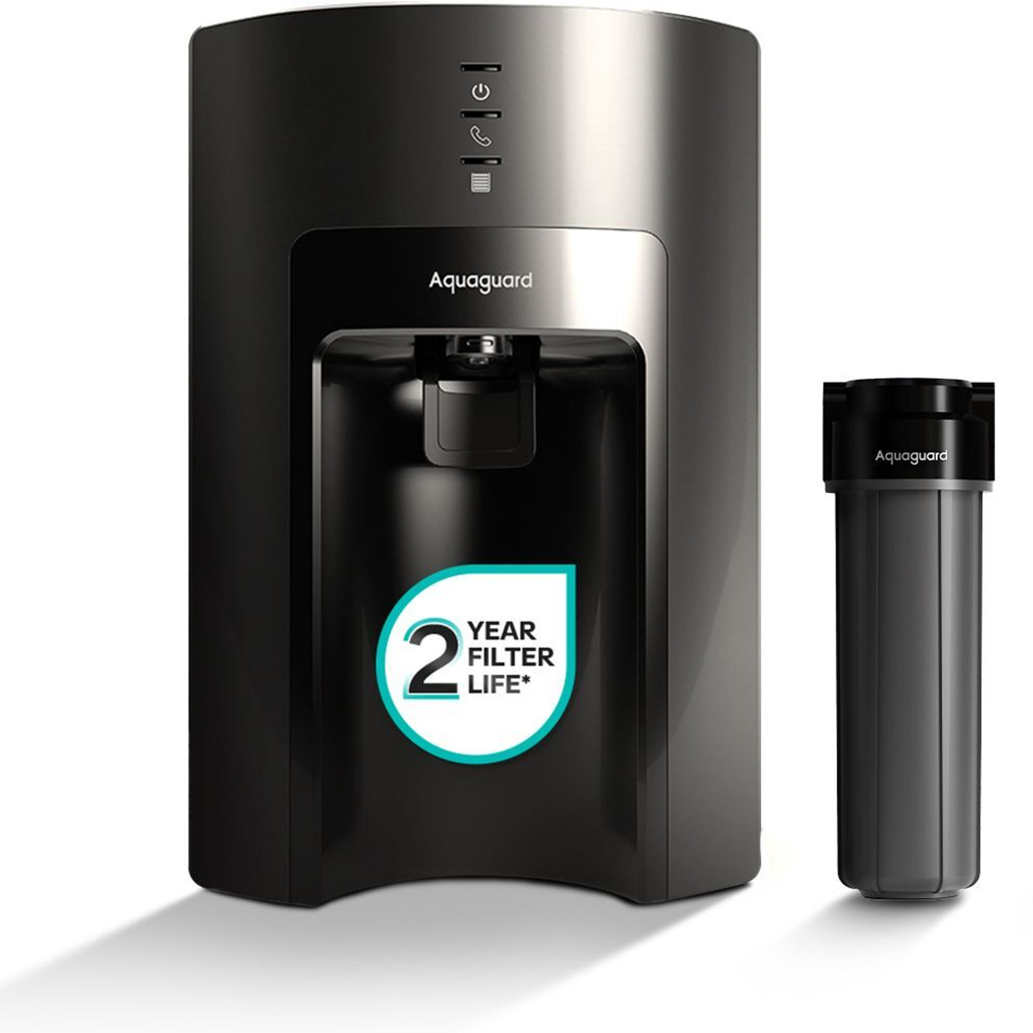 Image of Aquaguard Sure Delight UV+UF 2X 6 L UV + UF Water Purifier | 2 Year Filter Life | With Mega Sediment Filter | 6-Stage Purification | Suitable for Municipal Water Only (TDS