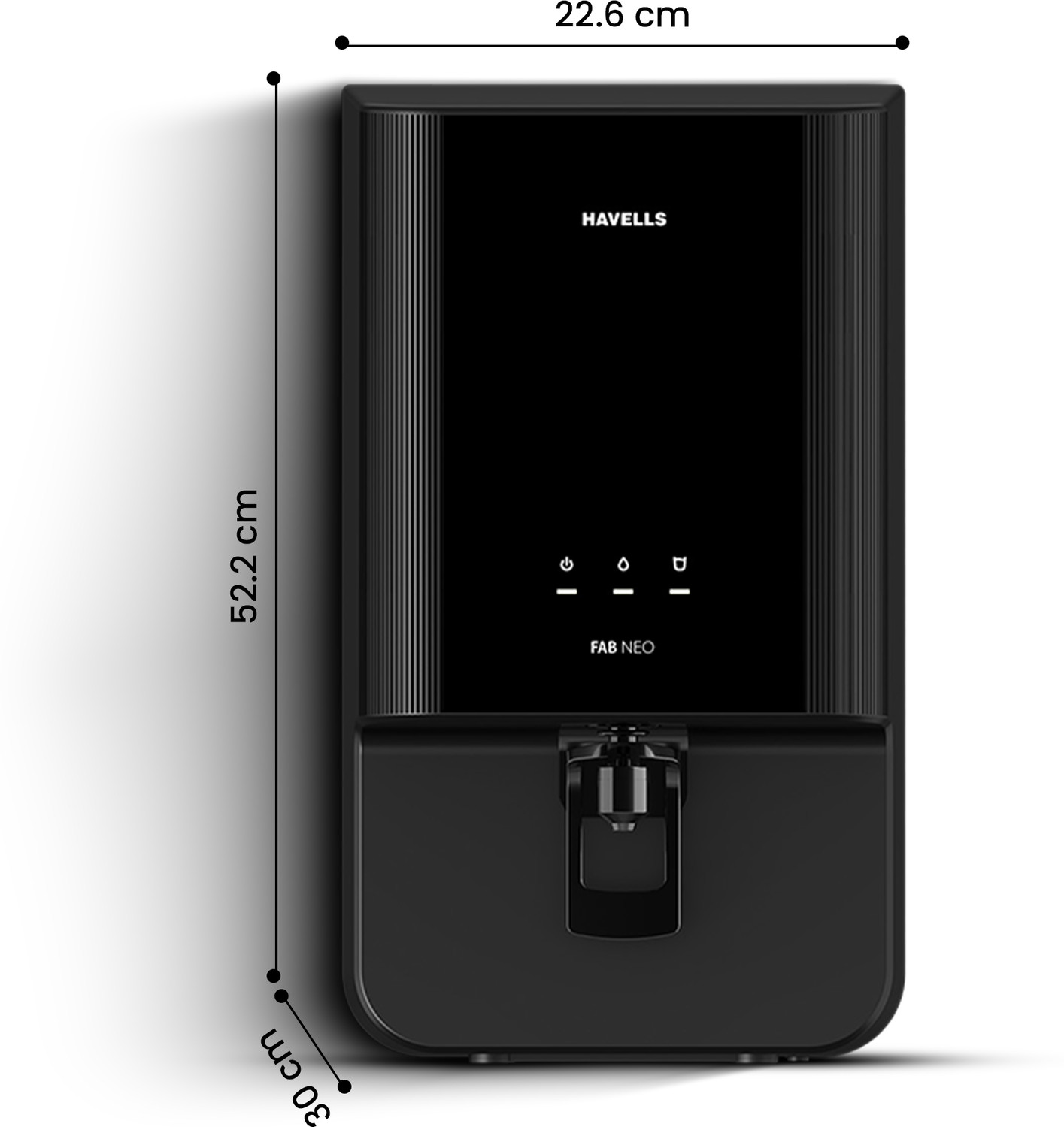 Image of HAVELLS Fab Neo 7 L RO + UF Water Purifier Vital Magnesium Enriched, 7-stages, Ideal for Borewell, Tanker & Municipal Water, Significant water savings, BIS Approved