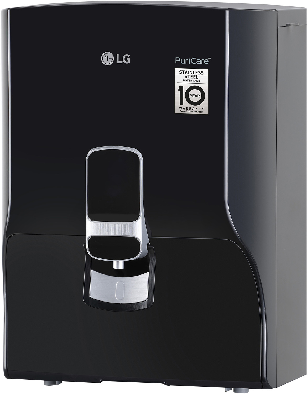 Image of LG WW132NF 8 L RO Water Purifier Dual Protection Airtight Stainless Steel Tank | Digital Sterilizing care | Wall Mount | Multi Stage Filtration Process | Suitable for all - Borewell, Tanker, Municipality Water