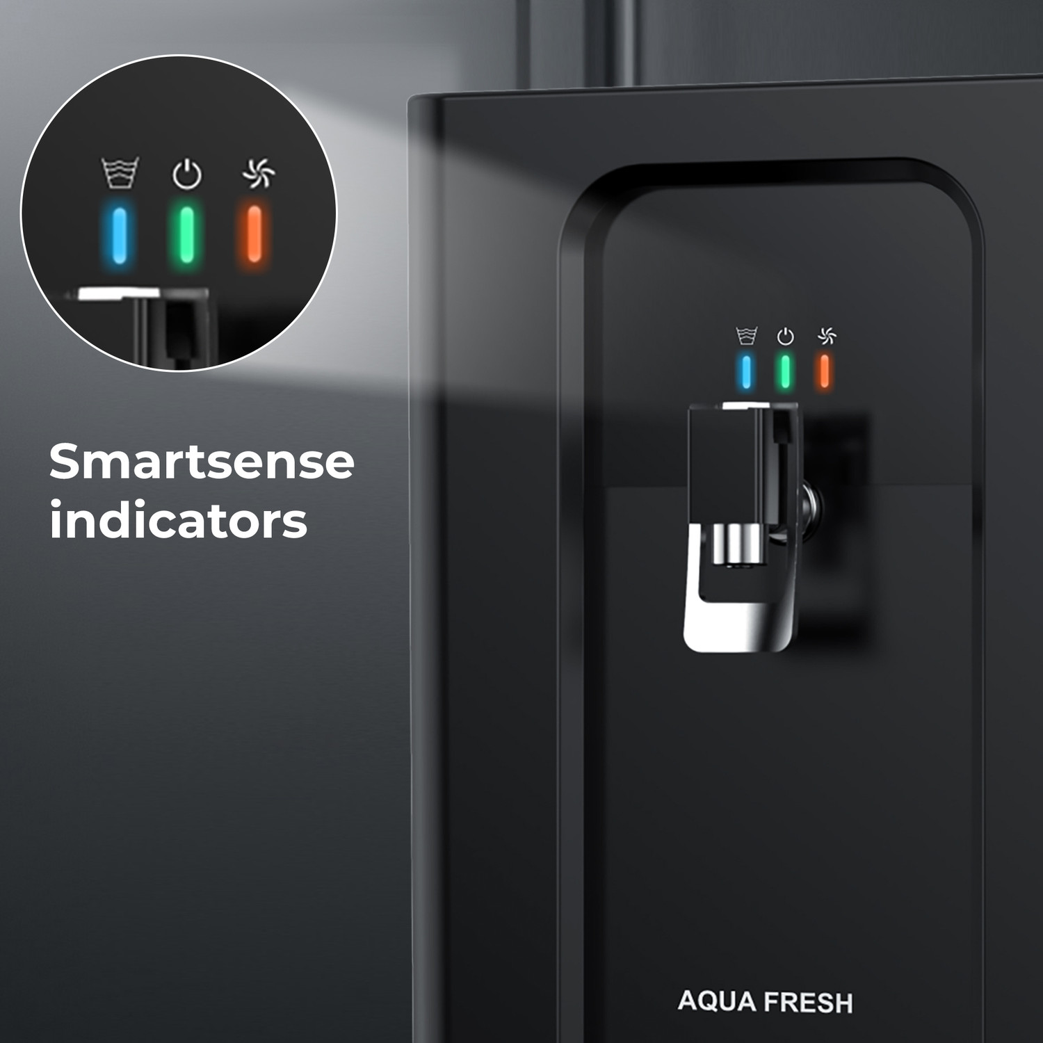 Image of Aqua Fresh Melody Smart LED 1st BIS (IS 16240 :2023) CM /L8100159306 8 L RO + UV + UF + Copper + Alkaline + TDS Control Water Purifier