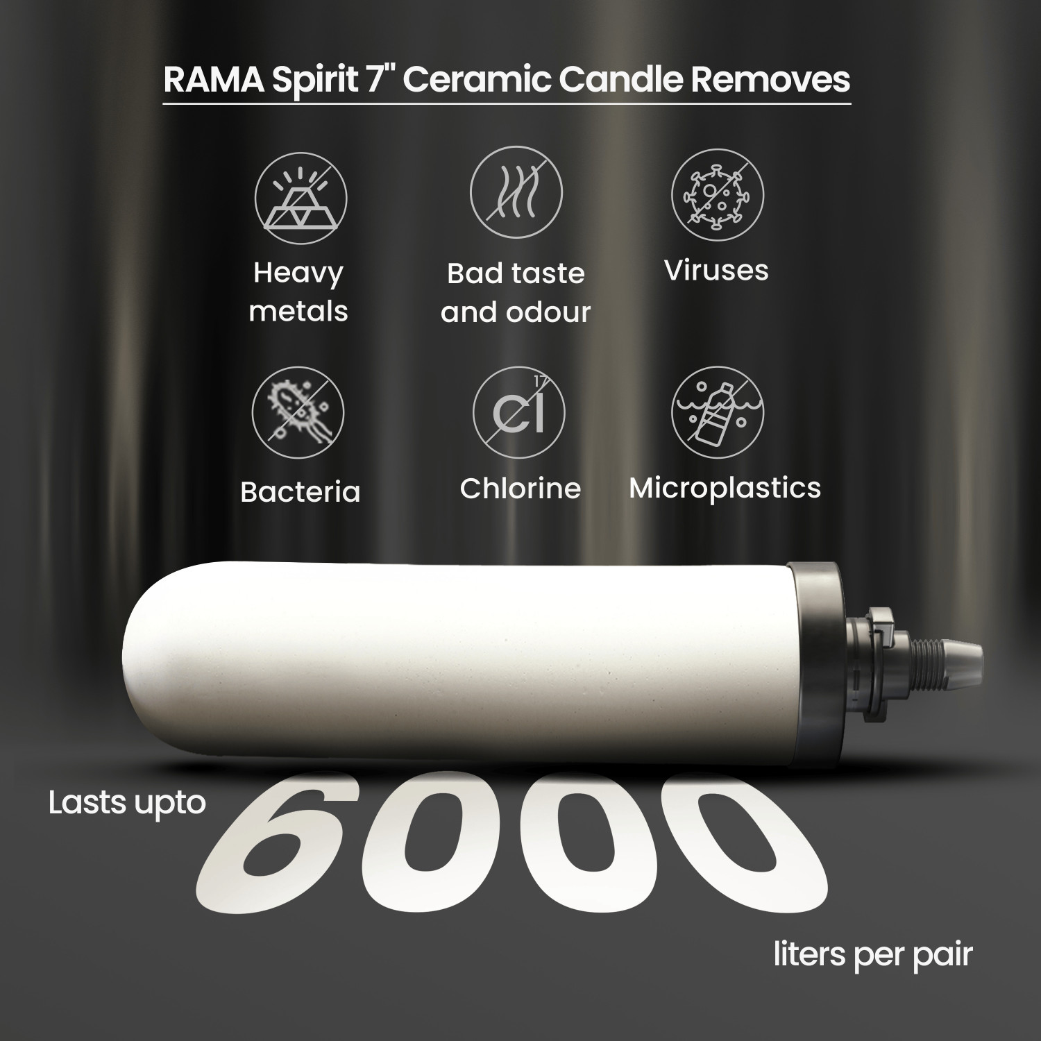 Image of Rama Stainless Steel Non Electric Filter | 8L Storage, 2 Spirit Candles & Stand | 17 L Gravity Based Water Purifier