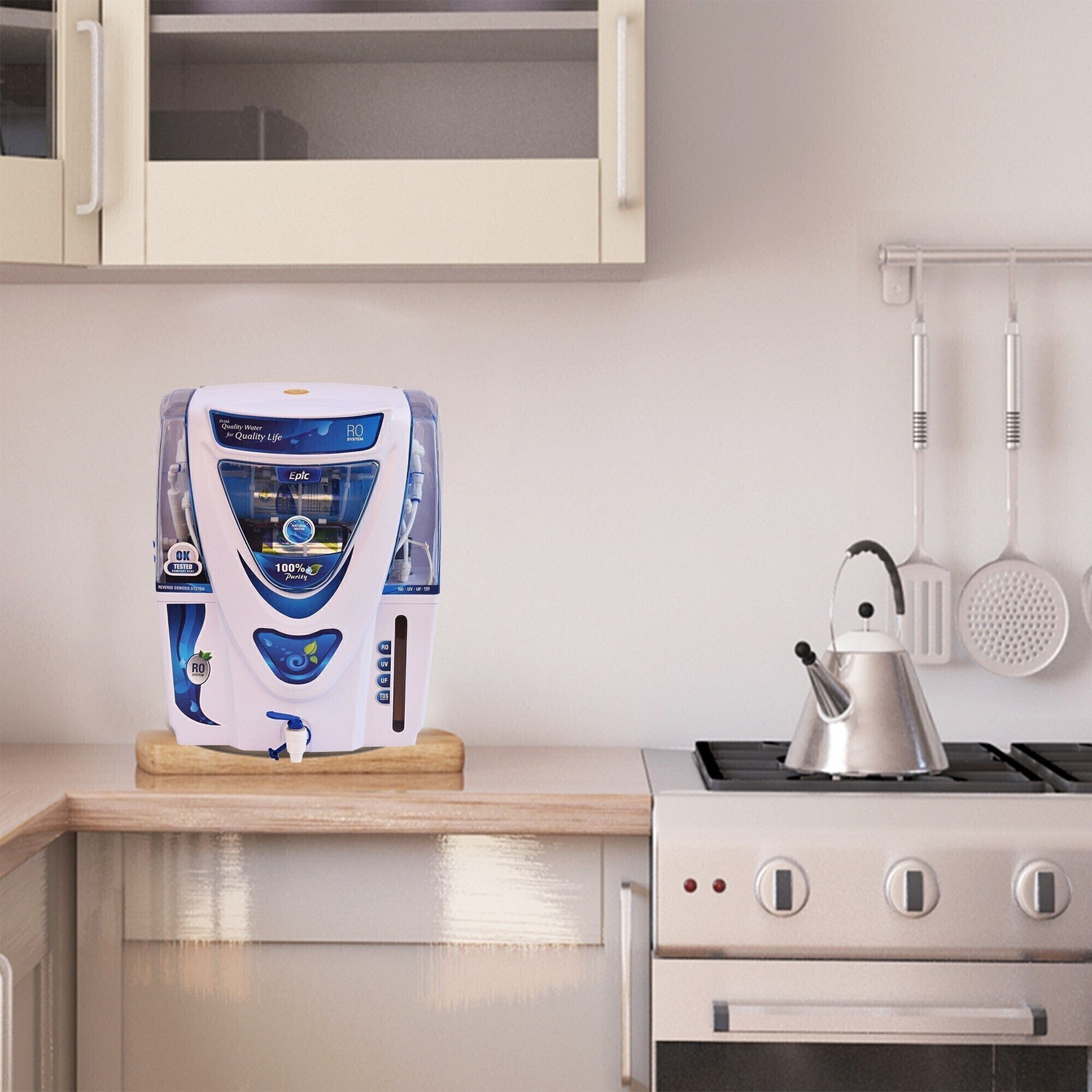 Image of AQUA Fresh Epic Alkaline Water Purifier | Multiple Purification Process | 12 L RO + UV + UF + Alkaline + TDS Control Water Purifier
