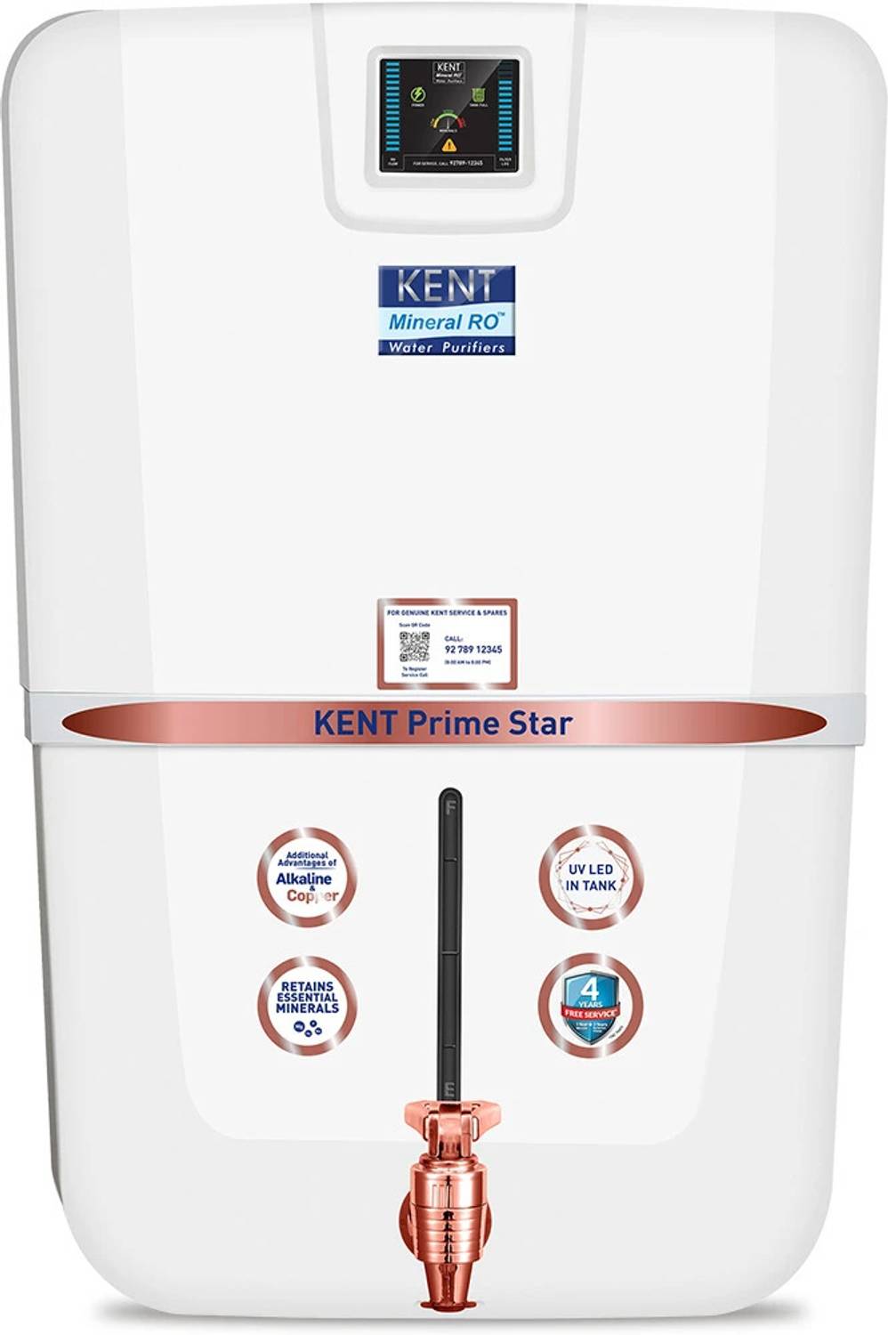 KENT Prime Star 9 L RO + In-Tank UV + UF + TDS Control Water Puri